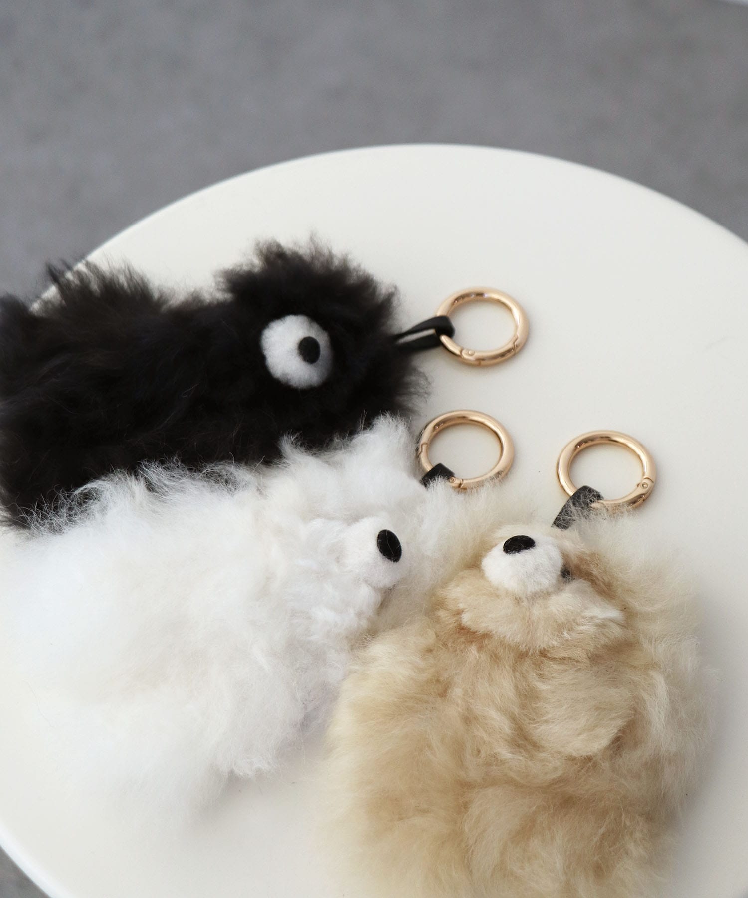 Small Bear Baby Alpaca Key Ring【コージー/COSY】