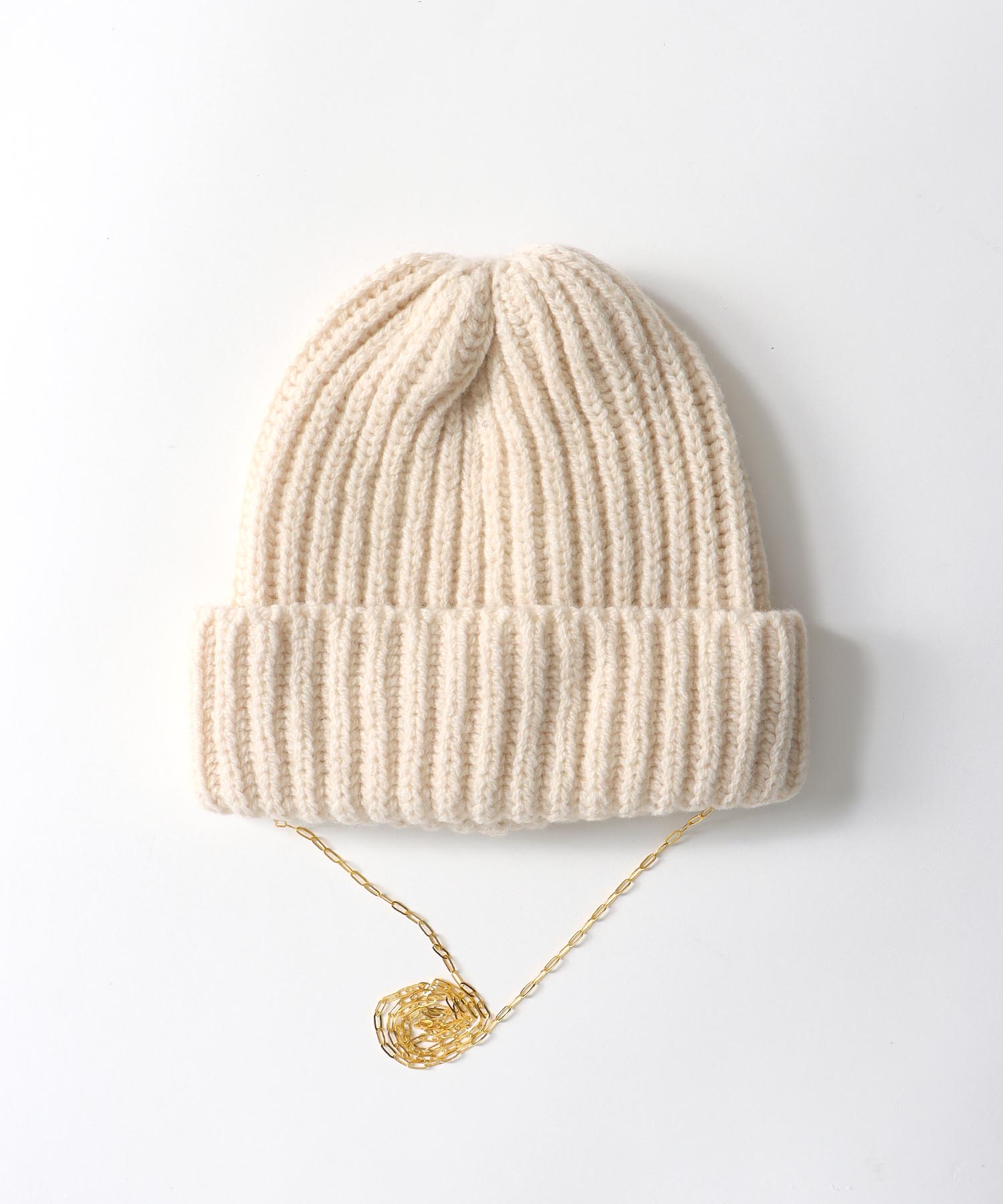 Rib GOLD CHAIN BOBCAP【コージー/COSY】