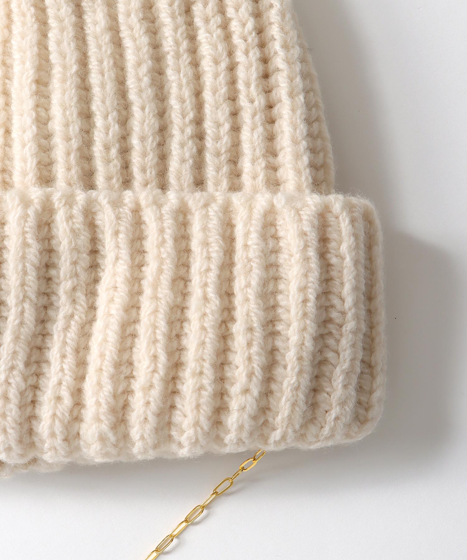 Rib GOLD CHAIN BOBCAP【コージー/COSY】