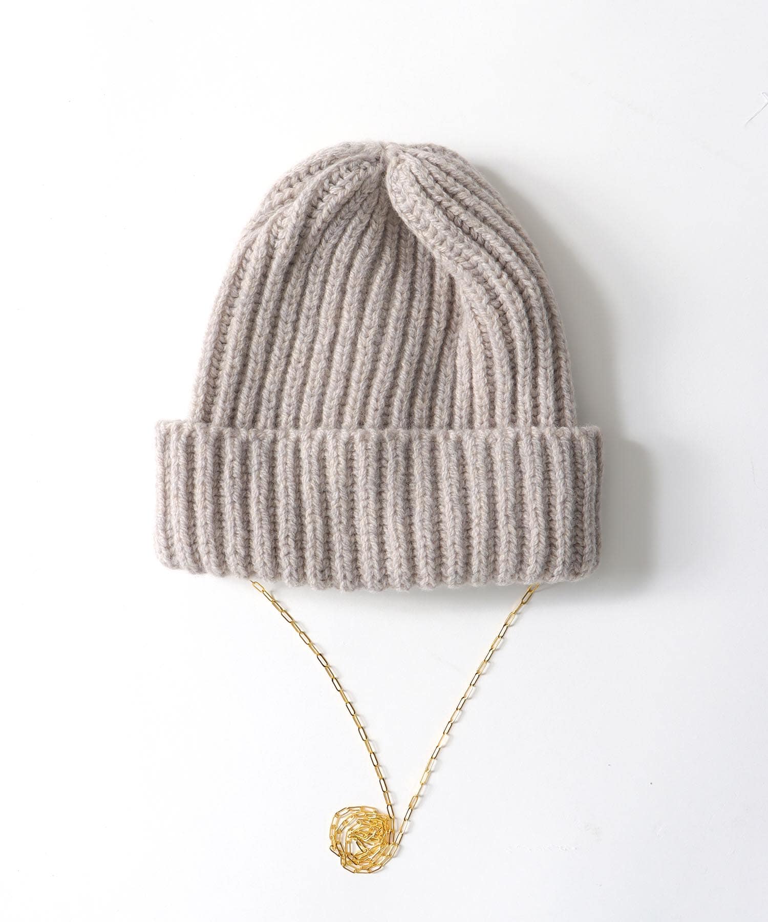 Rib GOLD CHAIN BOBCAP【コージー/COSY】