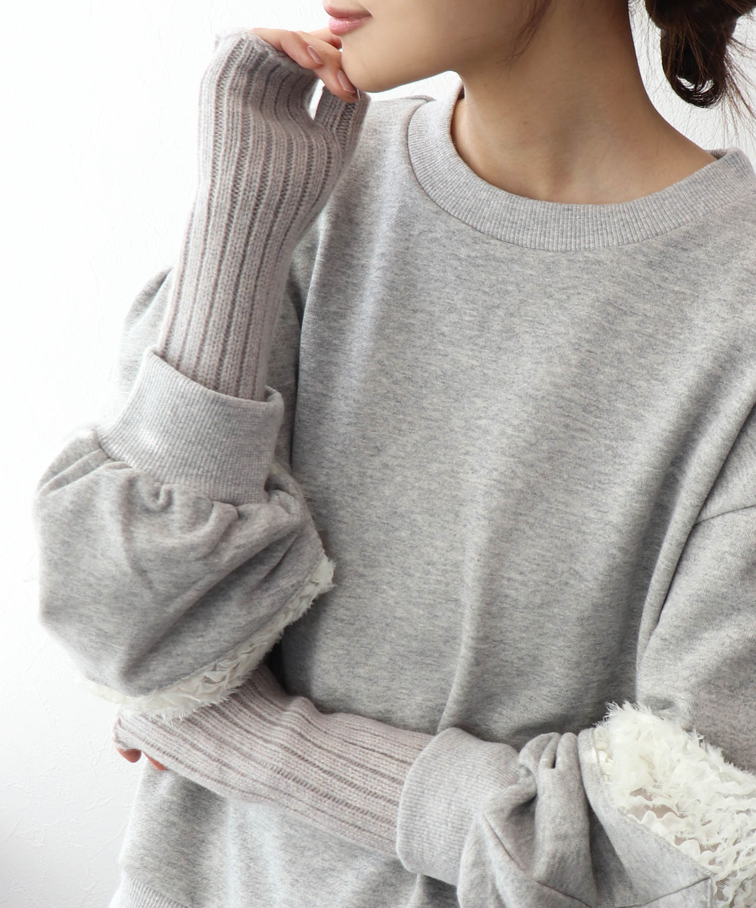 Rib Wristwarmers ウールグローブ【コージー/COSY】