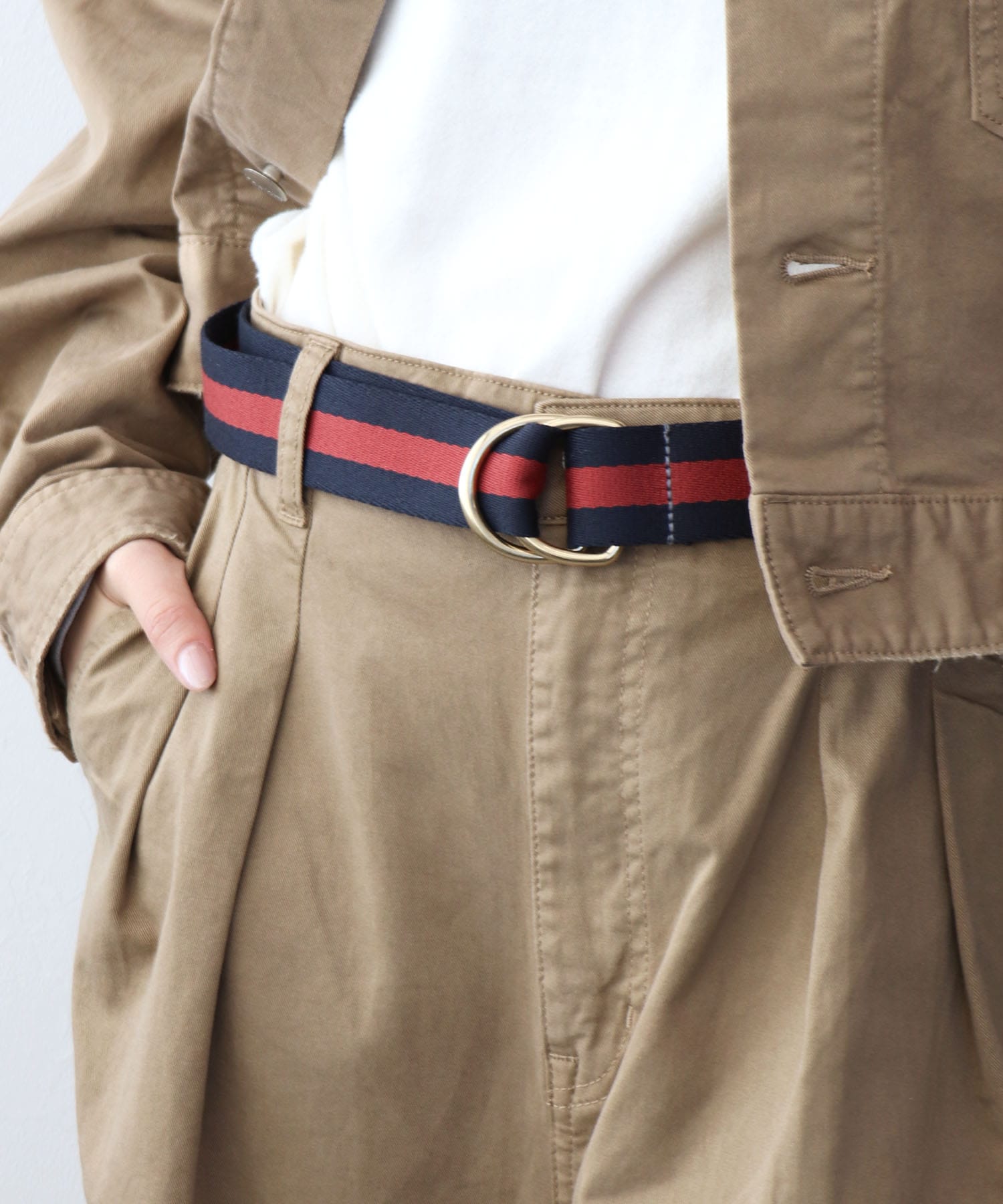 Wリングラインベルト【ハッドン アンド ジョーンズ/Haddon＆Jones】