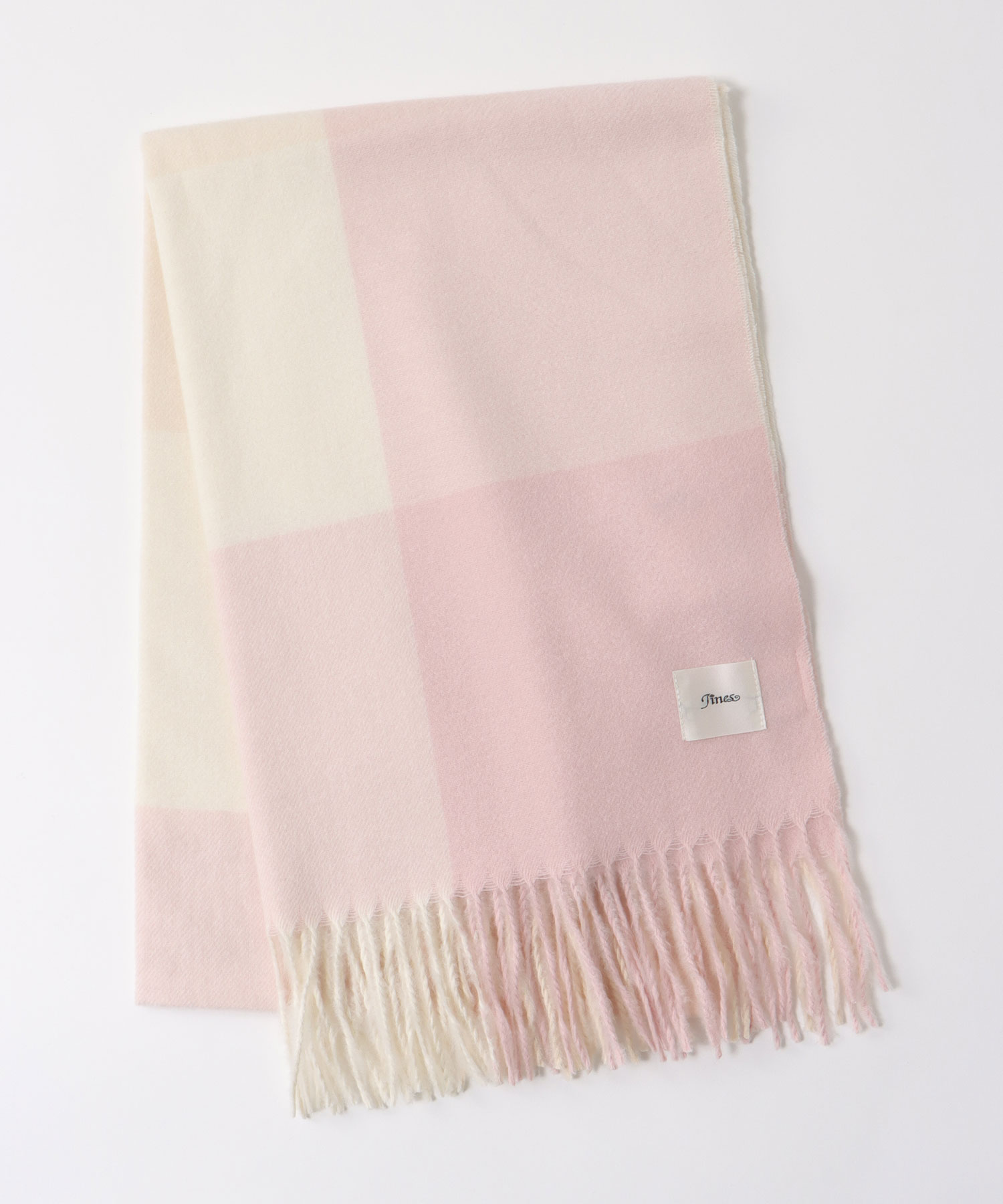 ソフトタッチ ブロックチェックストール