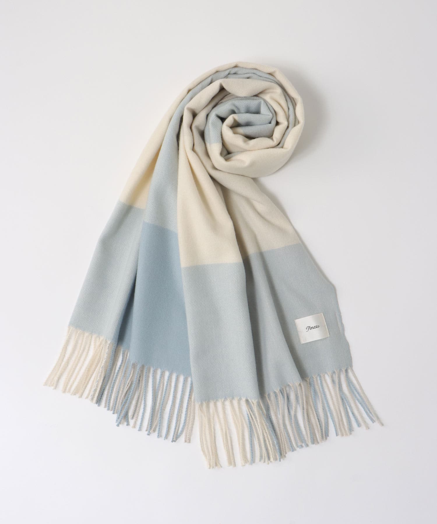 カシミヤタッチブロックチェックストール