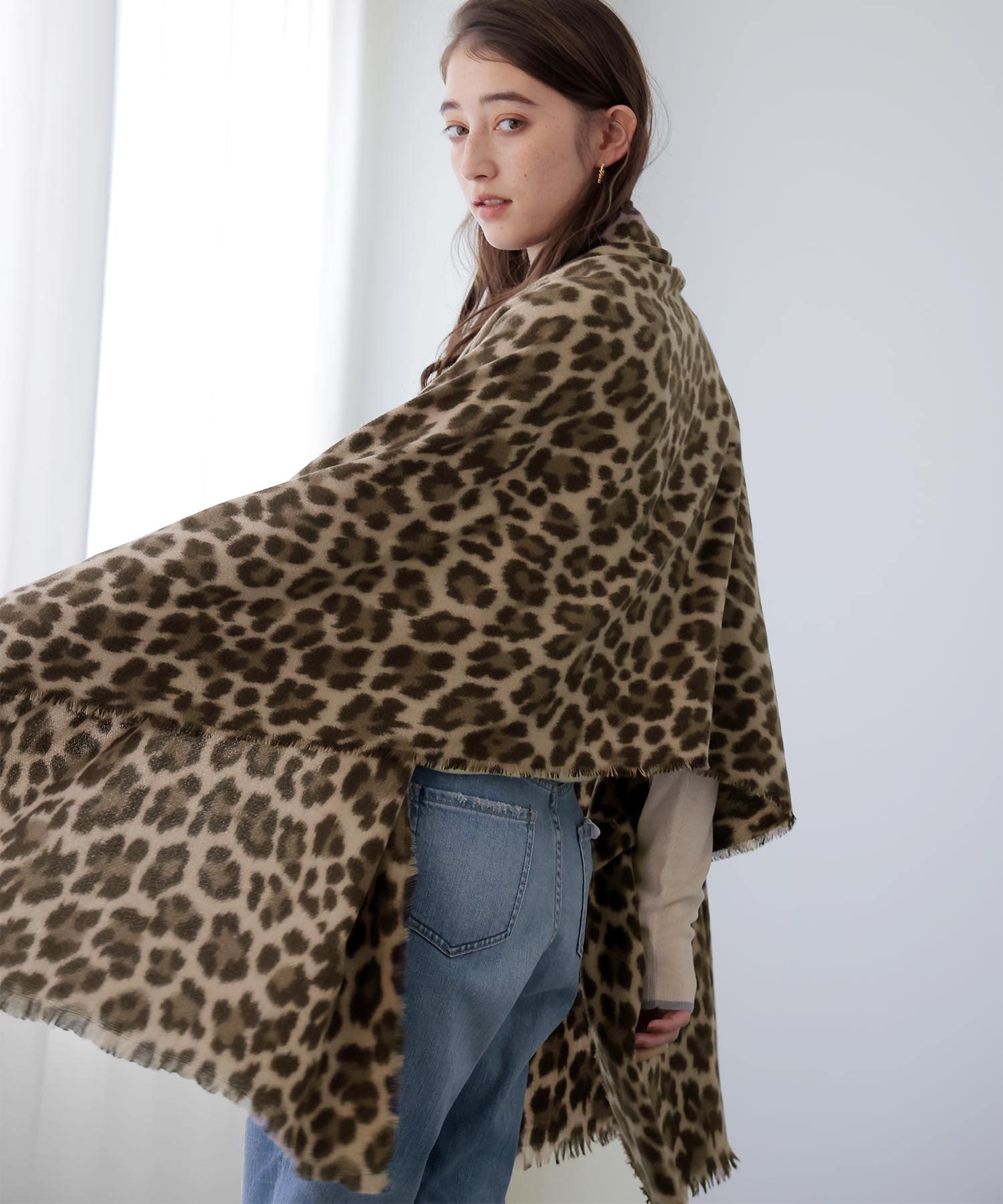 レオパードプリントストール