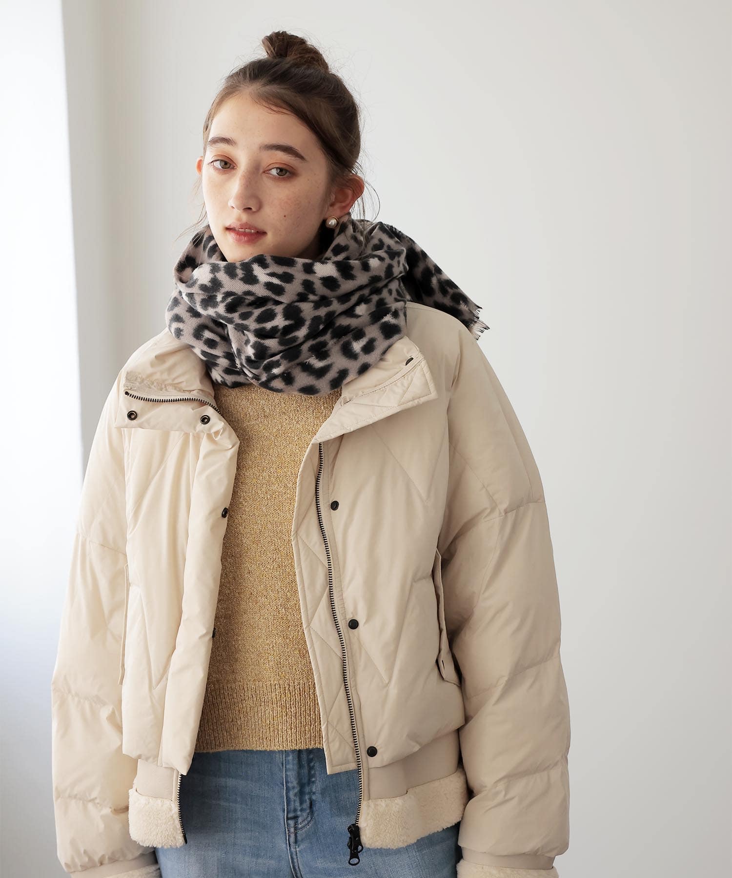 レオパードプリントストール