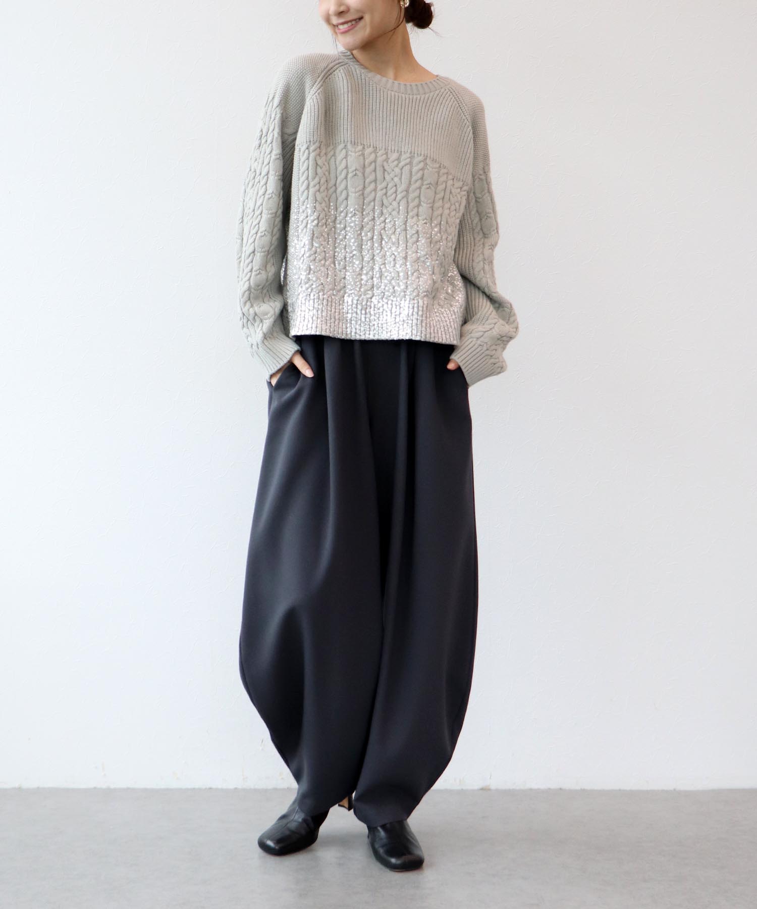 秋冬素材 モロッコパンツ