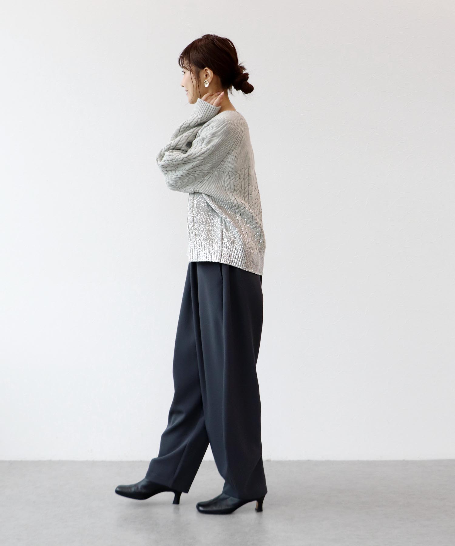 秋冬素材 モロッコパンツ