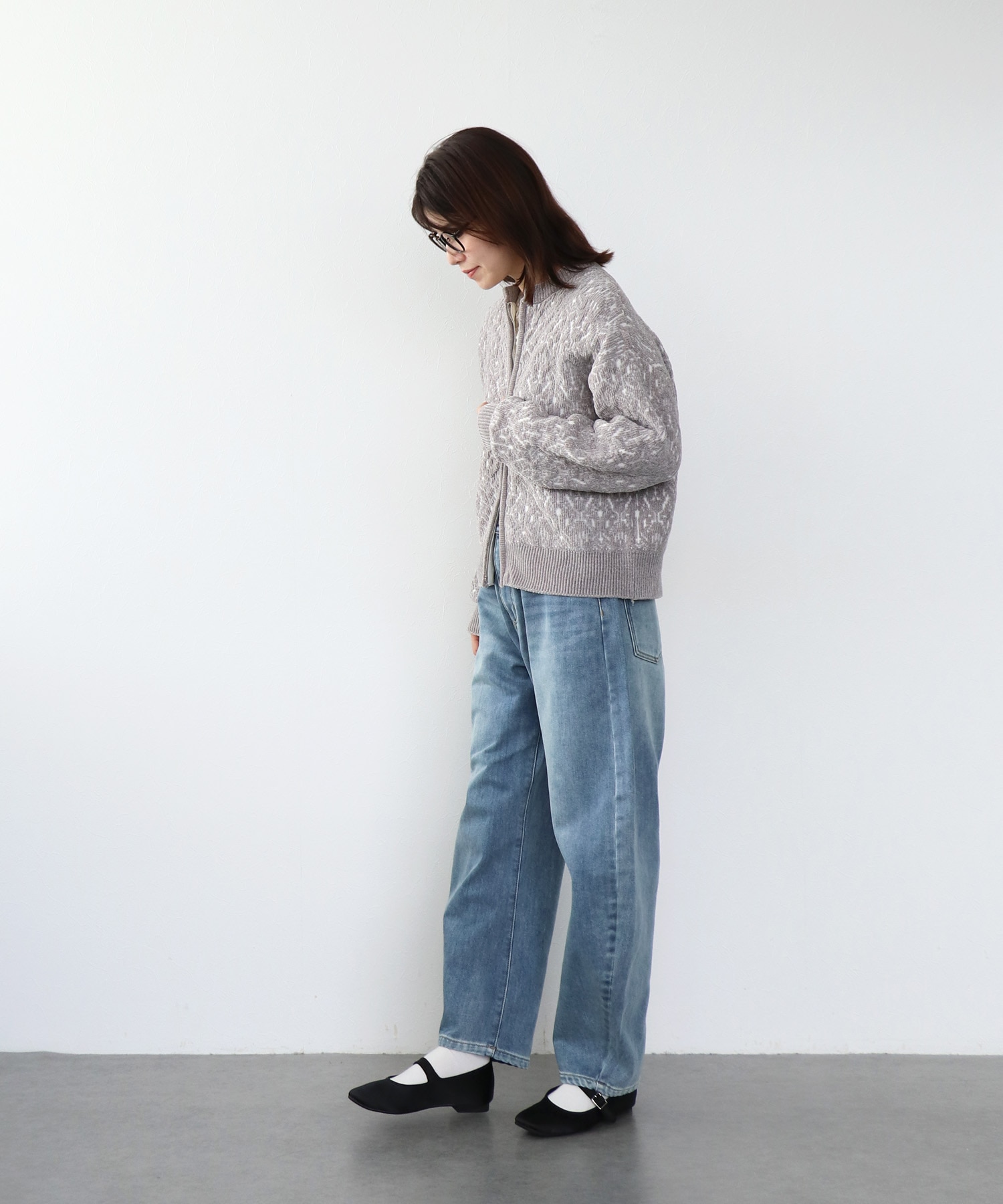 裏起毛モロッコデニムパンツ