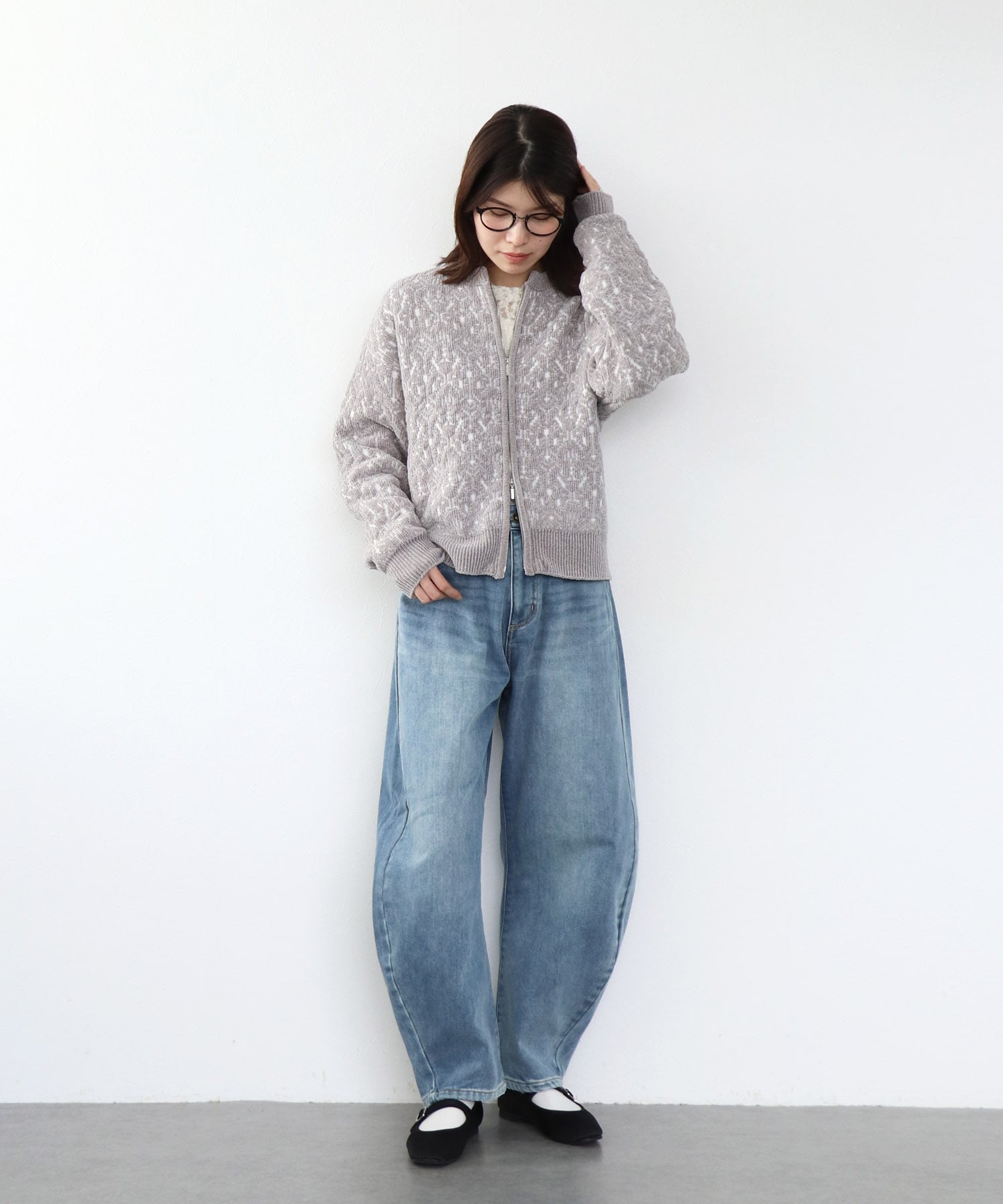 裏起毛モロッコデニムパンツ