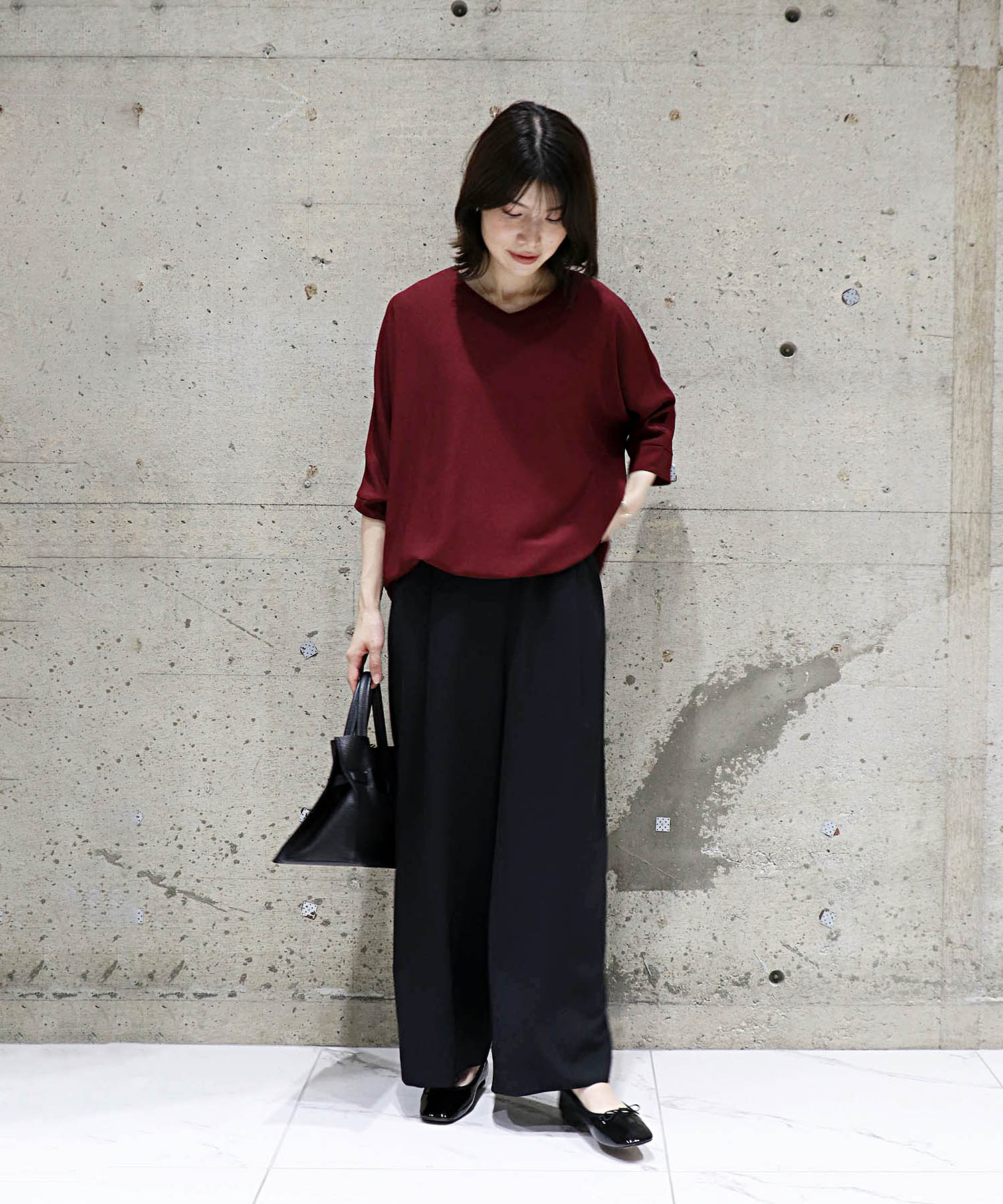 シフォン ブラウジングブラウス