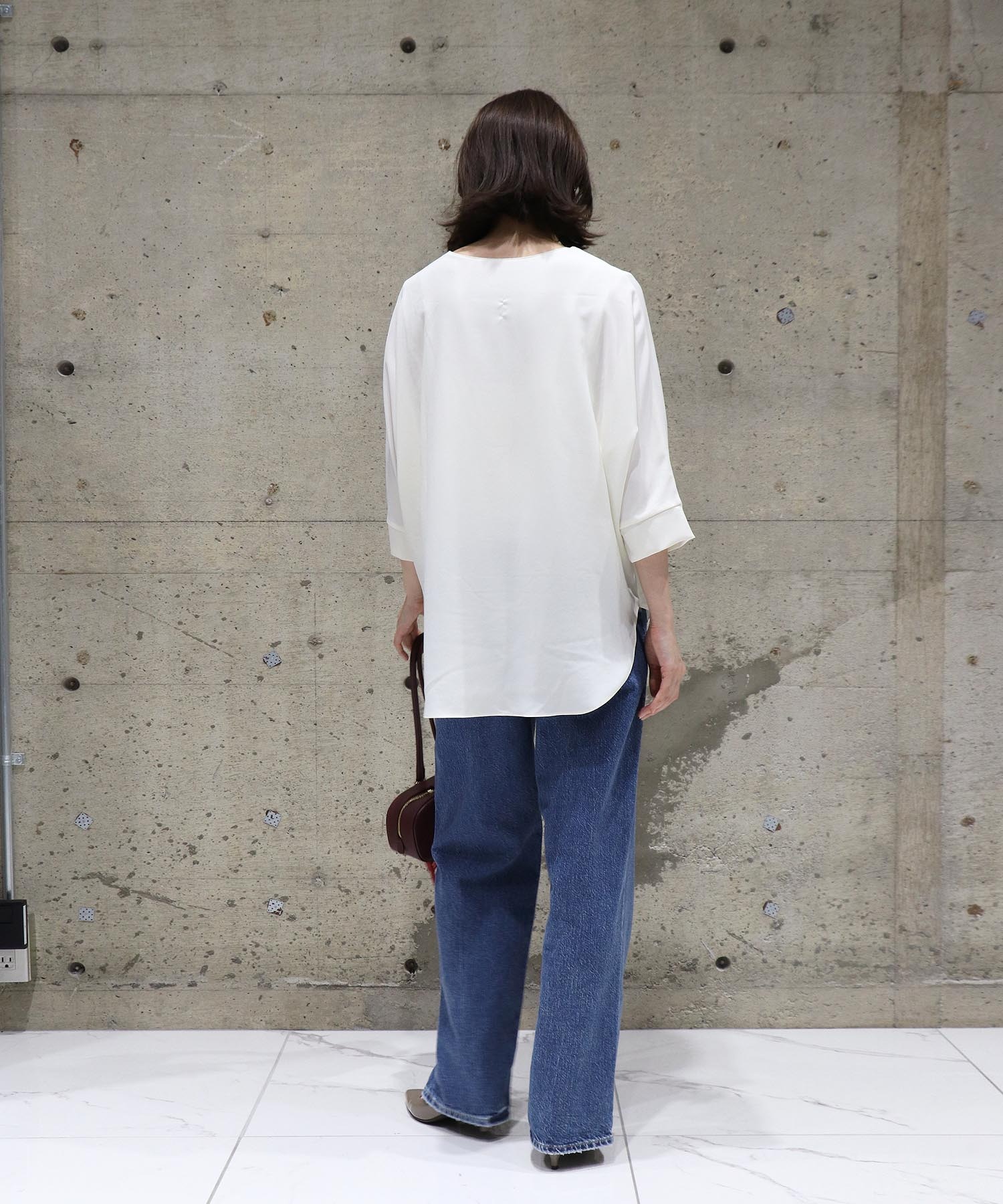 シフォン ブラウジングブラウス