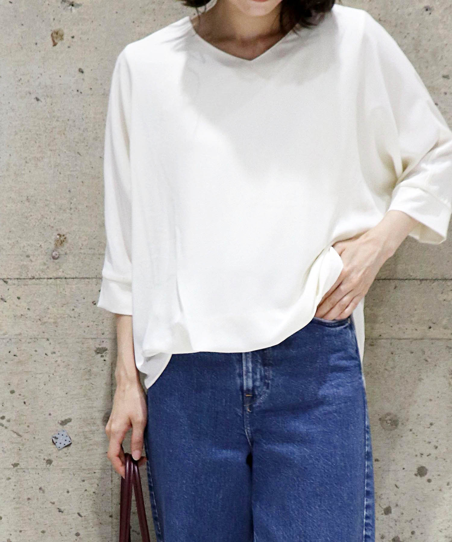 シフォン ブラウジングブラウス