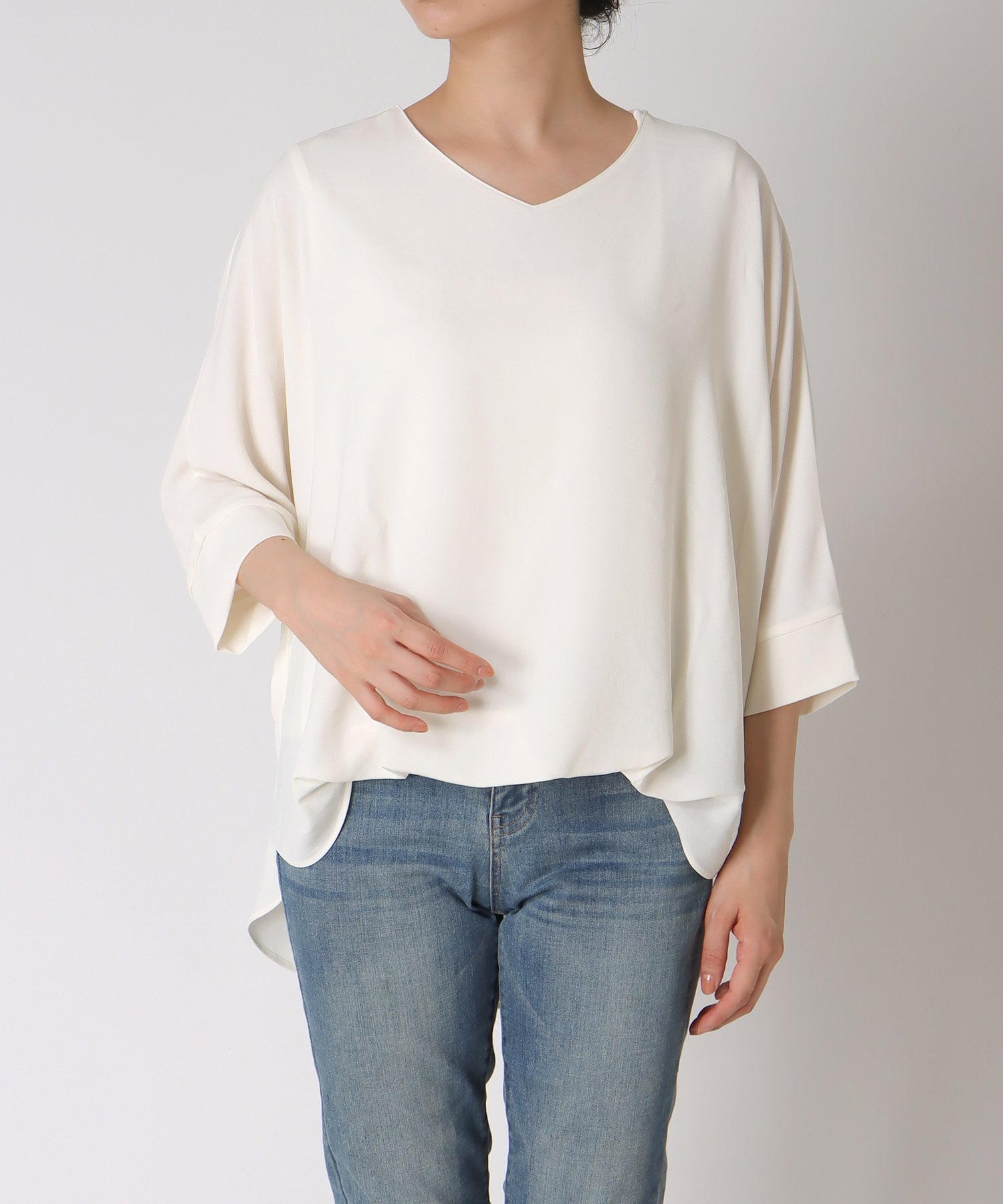 シフォン ブラウジングブラウス