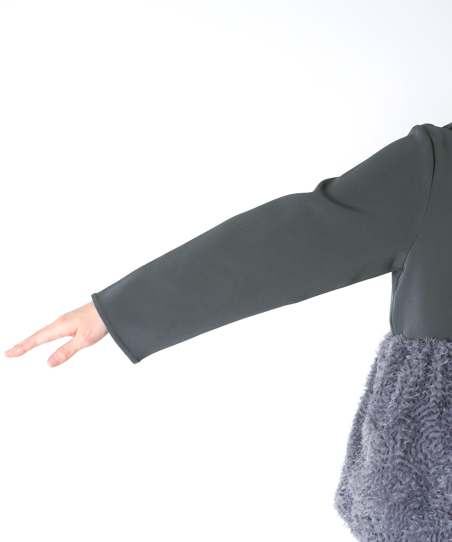 チュールペプラムブラウス