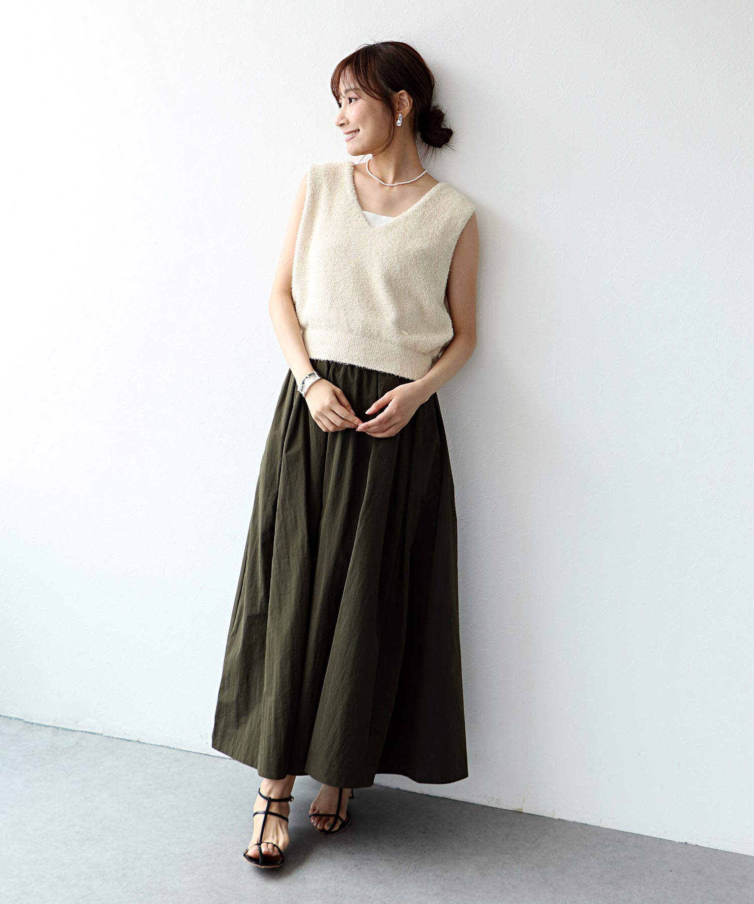 シャカナイロンタックスカート