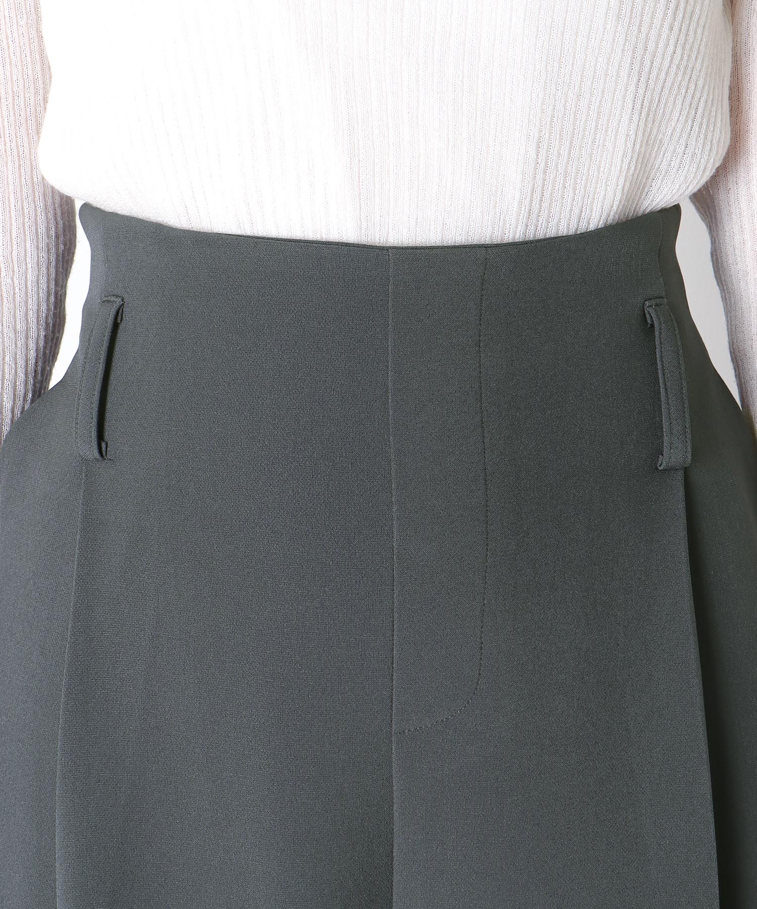 ハイウエストカーブワイドパンツ