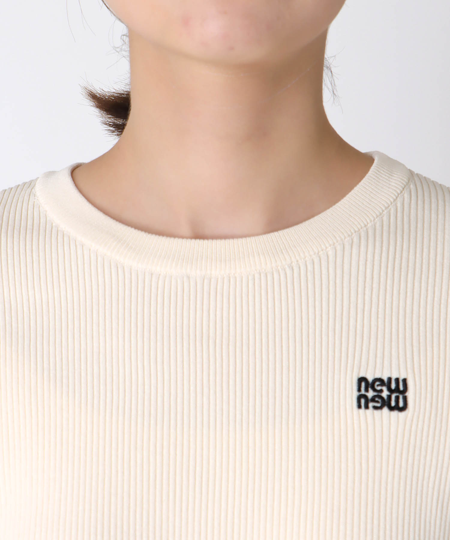 【8月28日予約販売】newnew刺繍リブニット【WEB限定】
