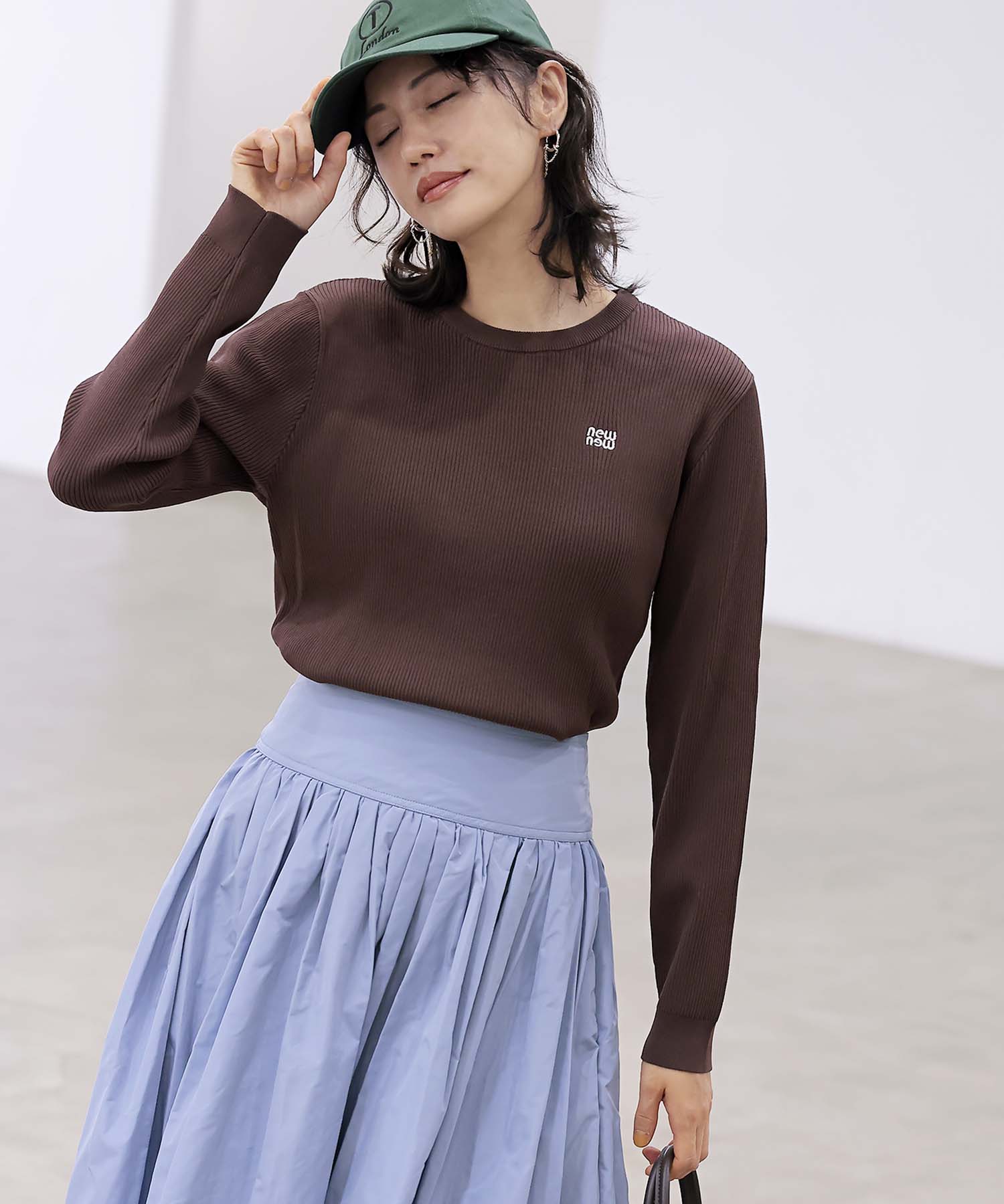 【8月28日予約販売】newnew刺繍リブニット【WEB限定】