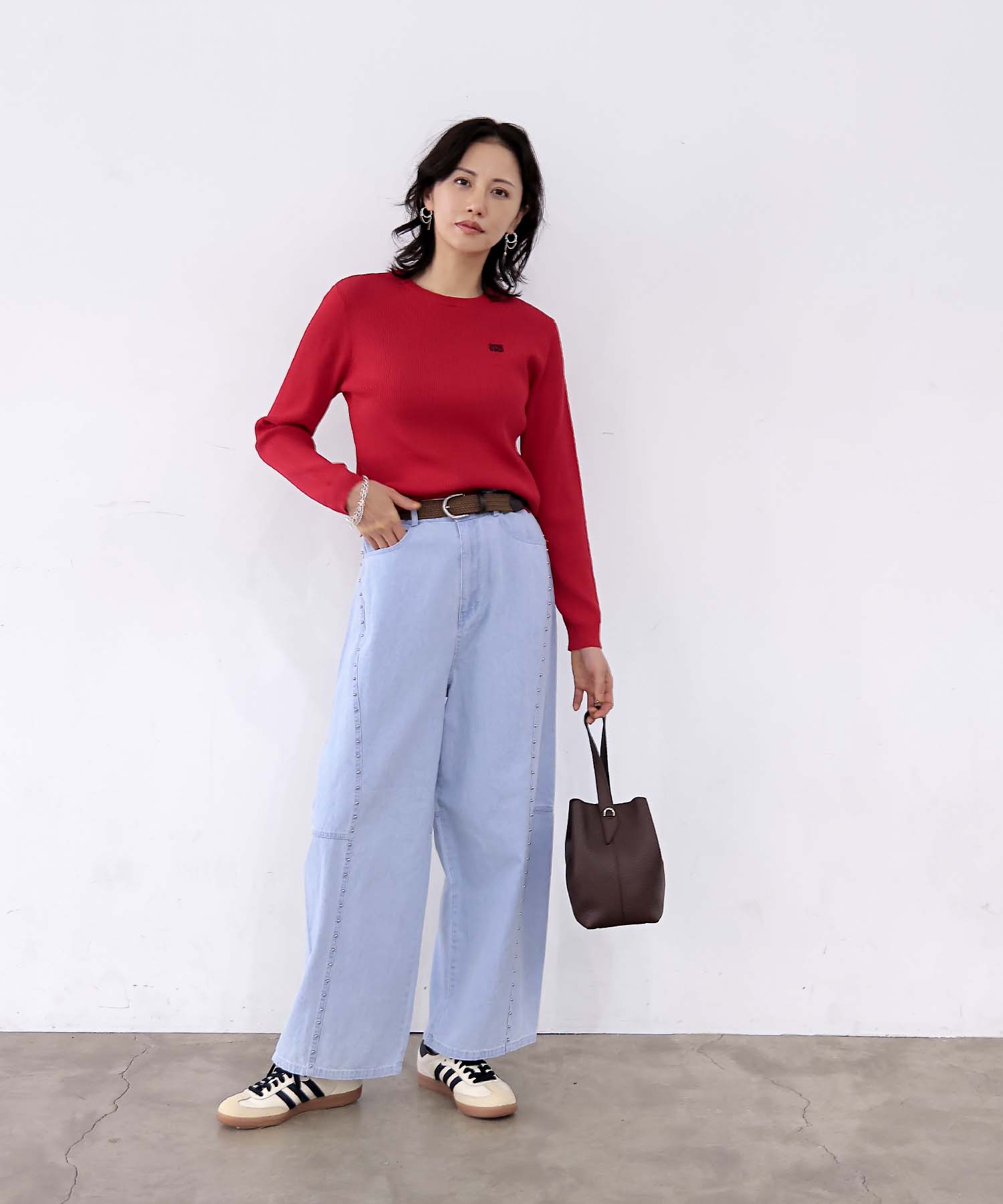 【8月28日予約販売】newnew刺繍リブニット【WEB限定】