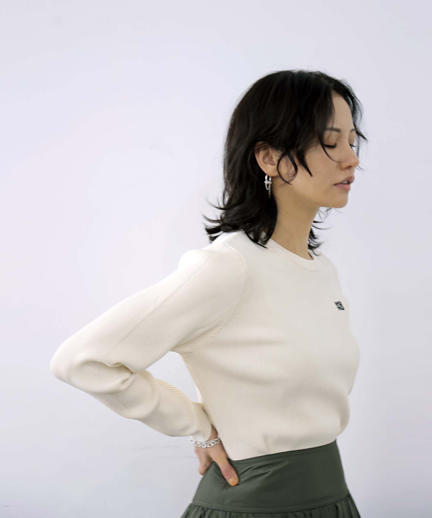 【8月28日予約販売】newnew刺繍リブニット【WEB限定】