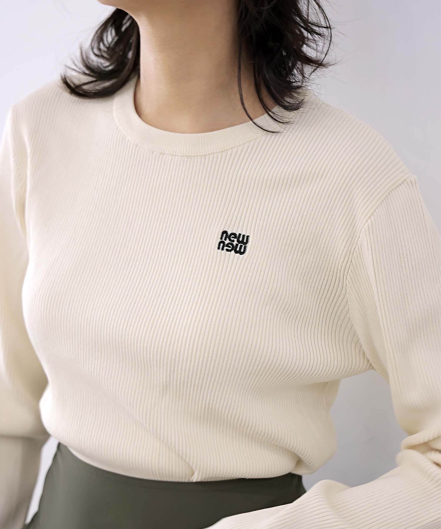 【8月28日予約販売】newnew刺繍リブニット【WEB限定】