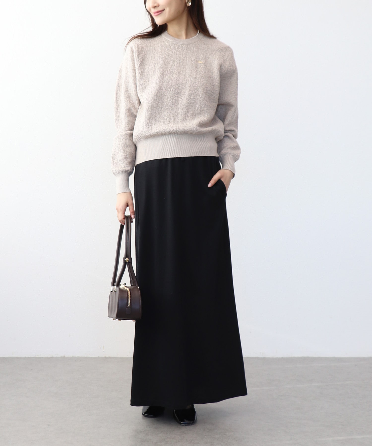 ジャージーロングスカート