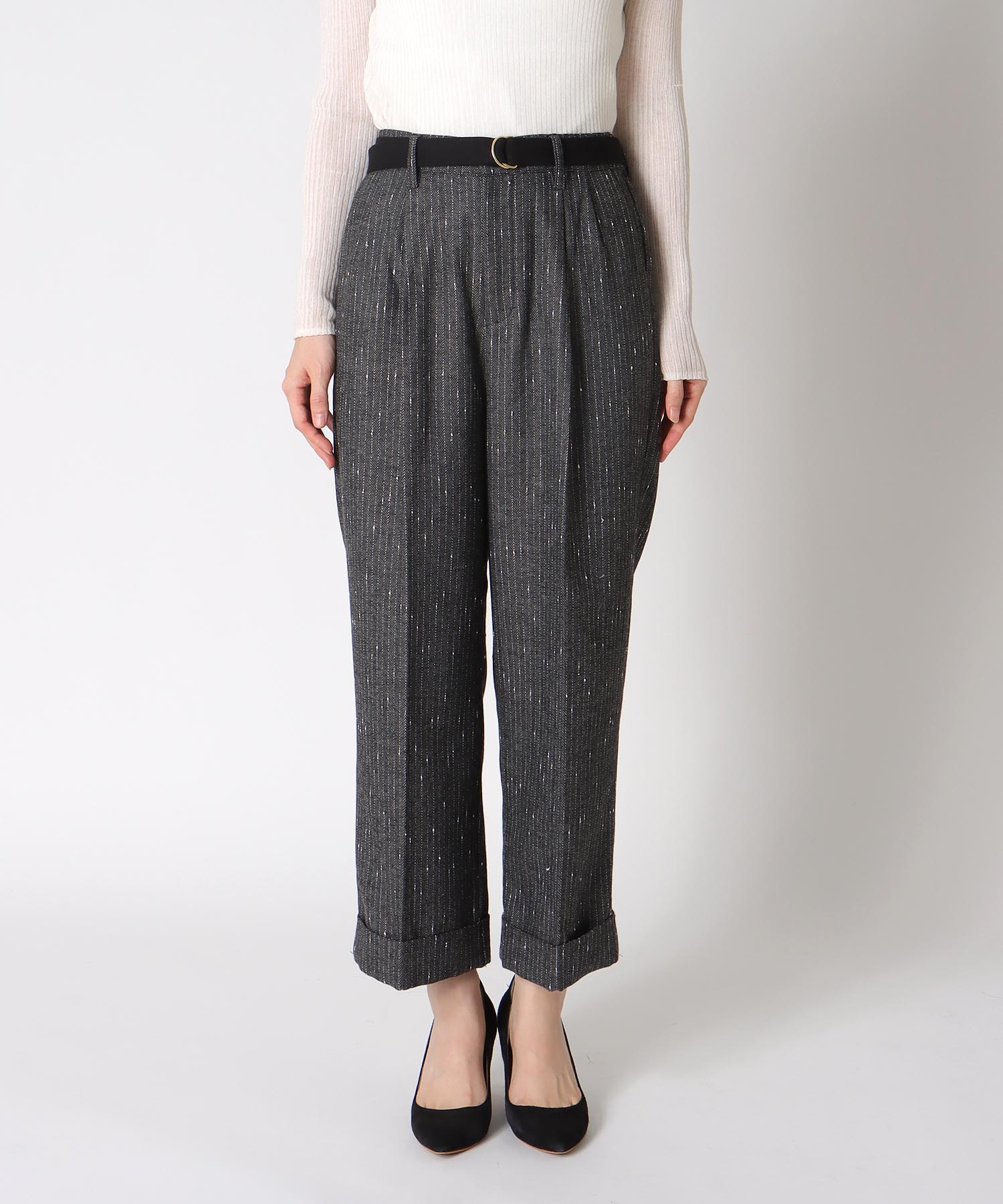 ネップワイドパンツ