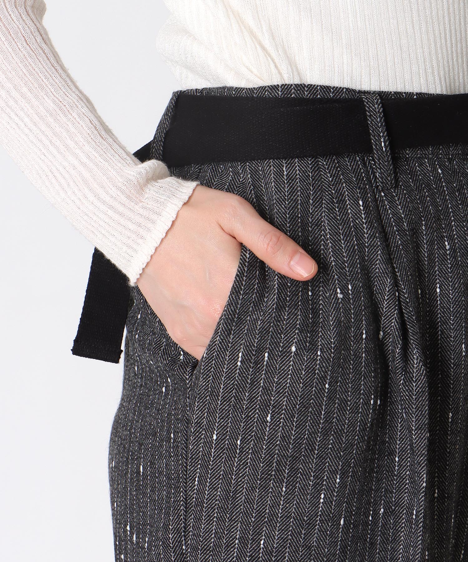 ネップワイドパンツ