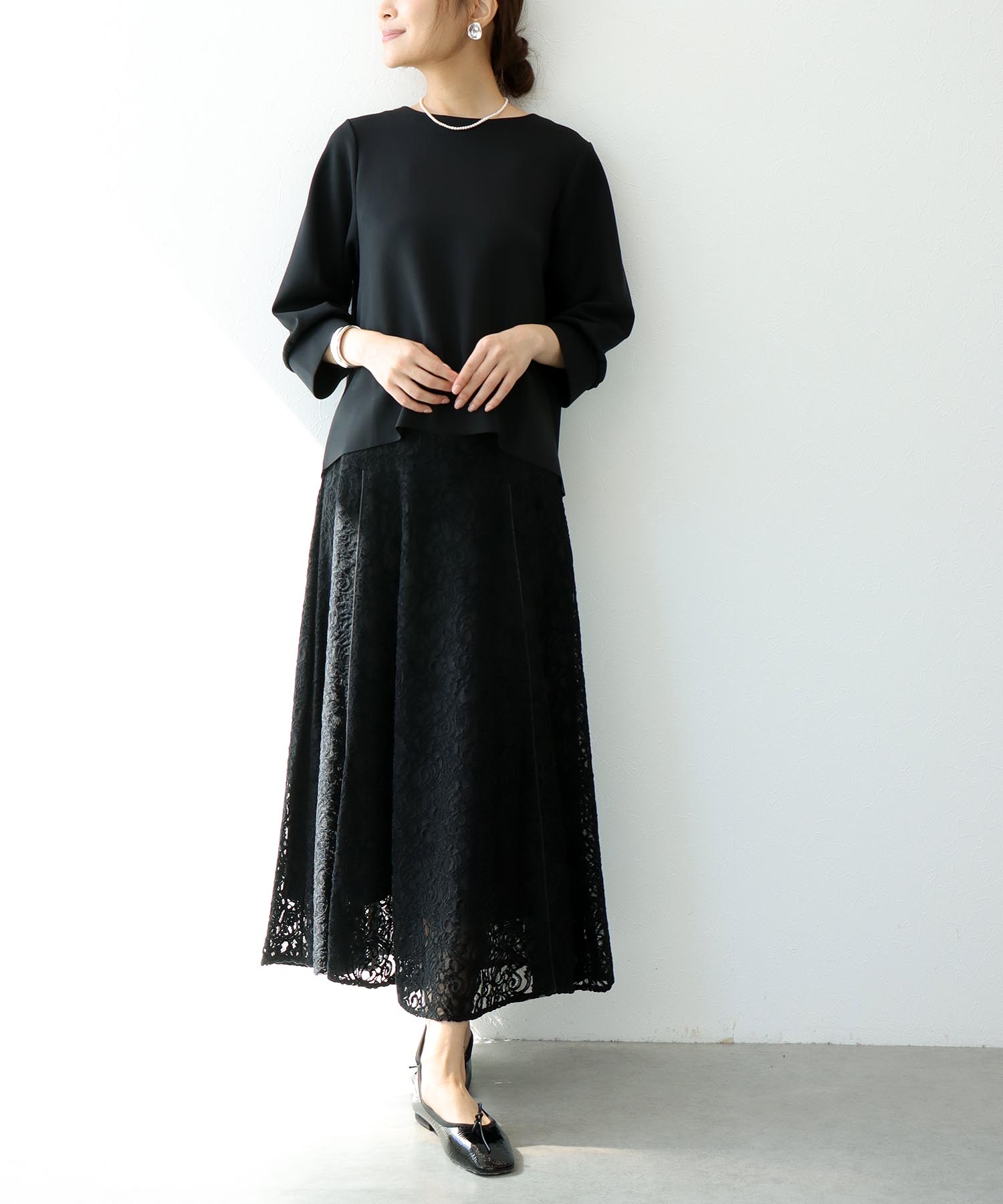 アクアスーティング6分袖プルオーバー