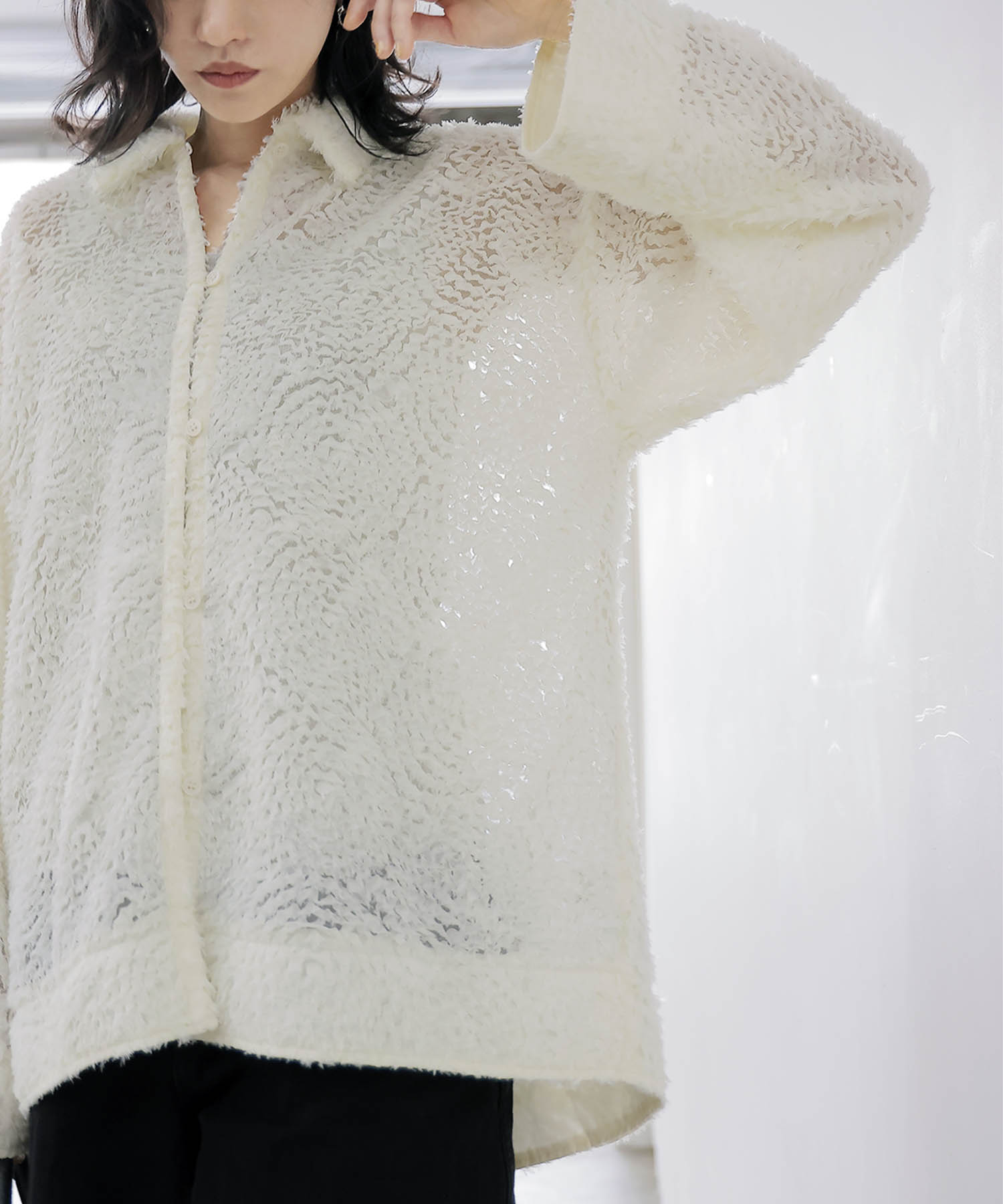 【8月28日予約販売】テープチュール刺繍シャツアウター【WEB限定】