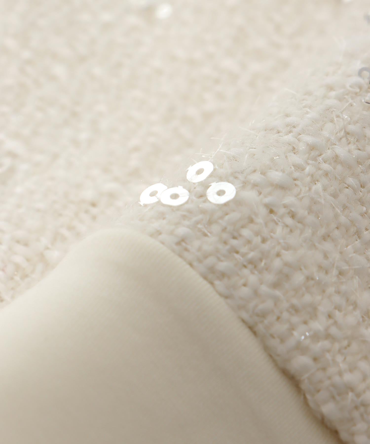 異素材MIXスパンコール刺繍ブルゾン【WEB限定】