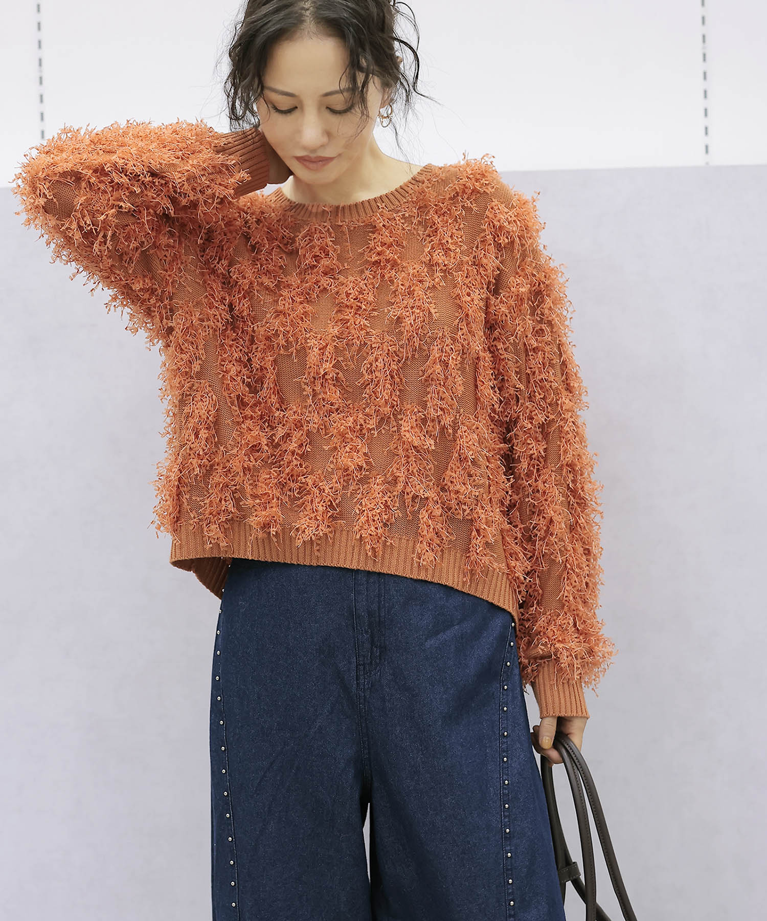 【8月28日予約販売】ツッキリジャカード クルーネックニット【WEB限定】