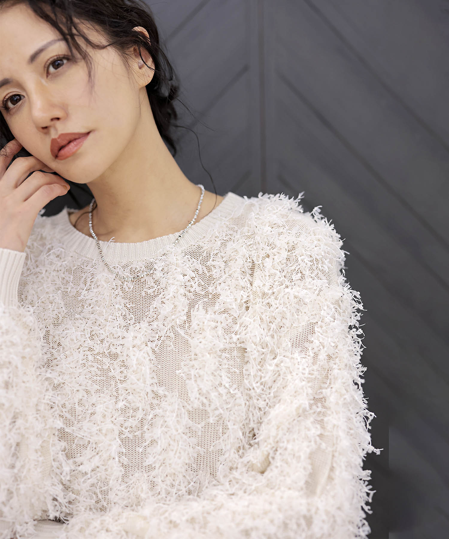 【8月28日予約販売】ツッキリジャカード クルーネックニット【WEB限定】