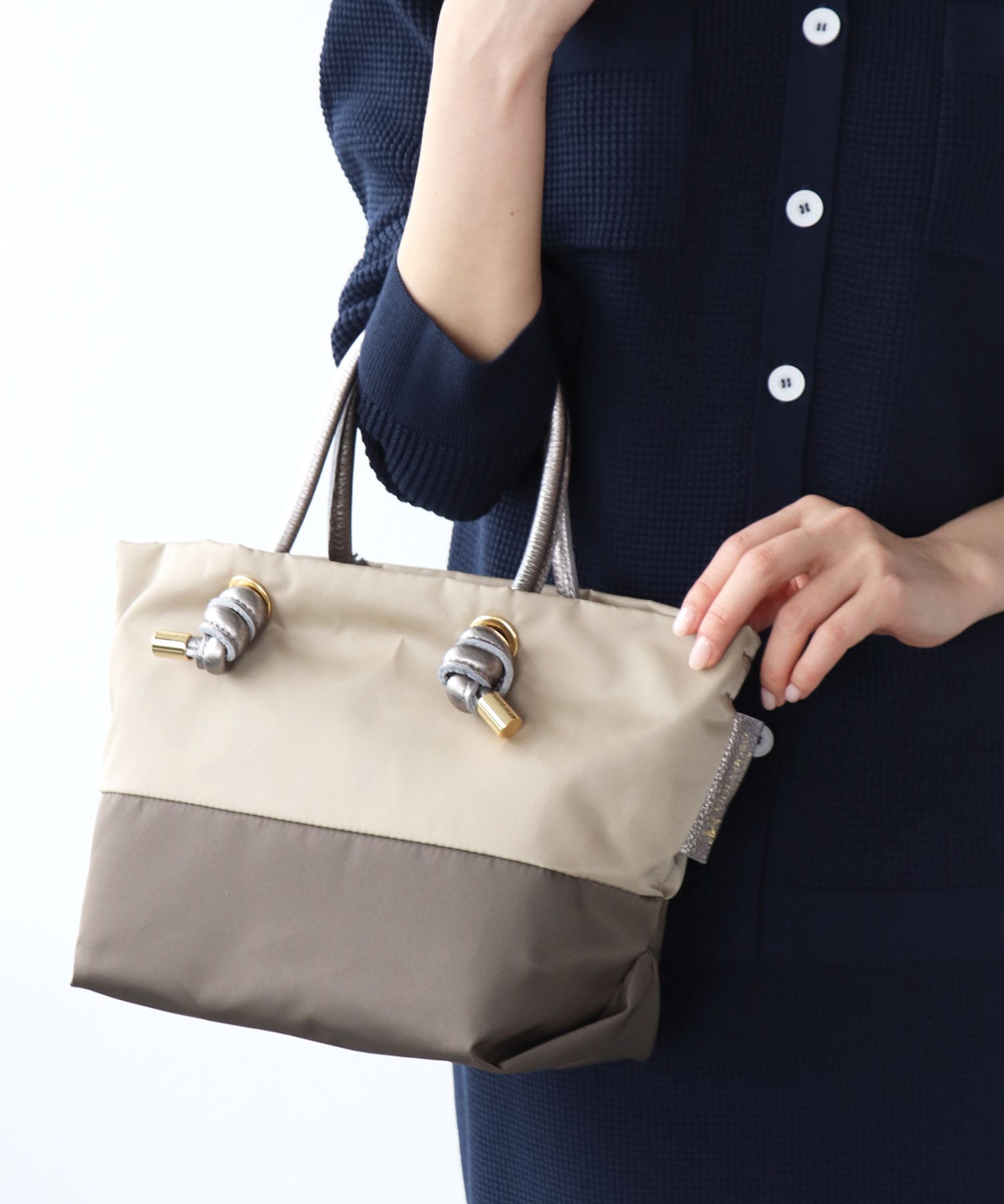 ビアンカ配色トートバッグ S【VIOLAd’ORO/ヴィオラドーロ】