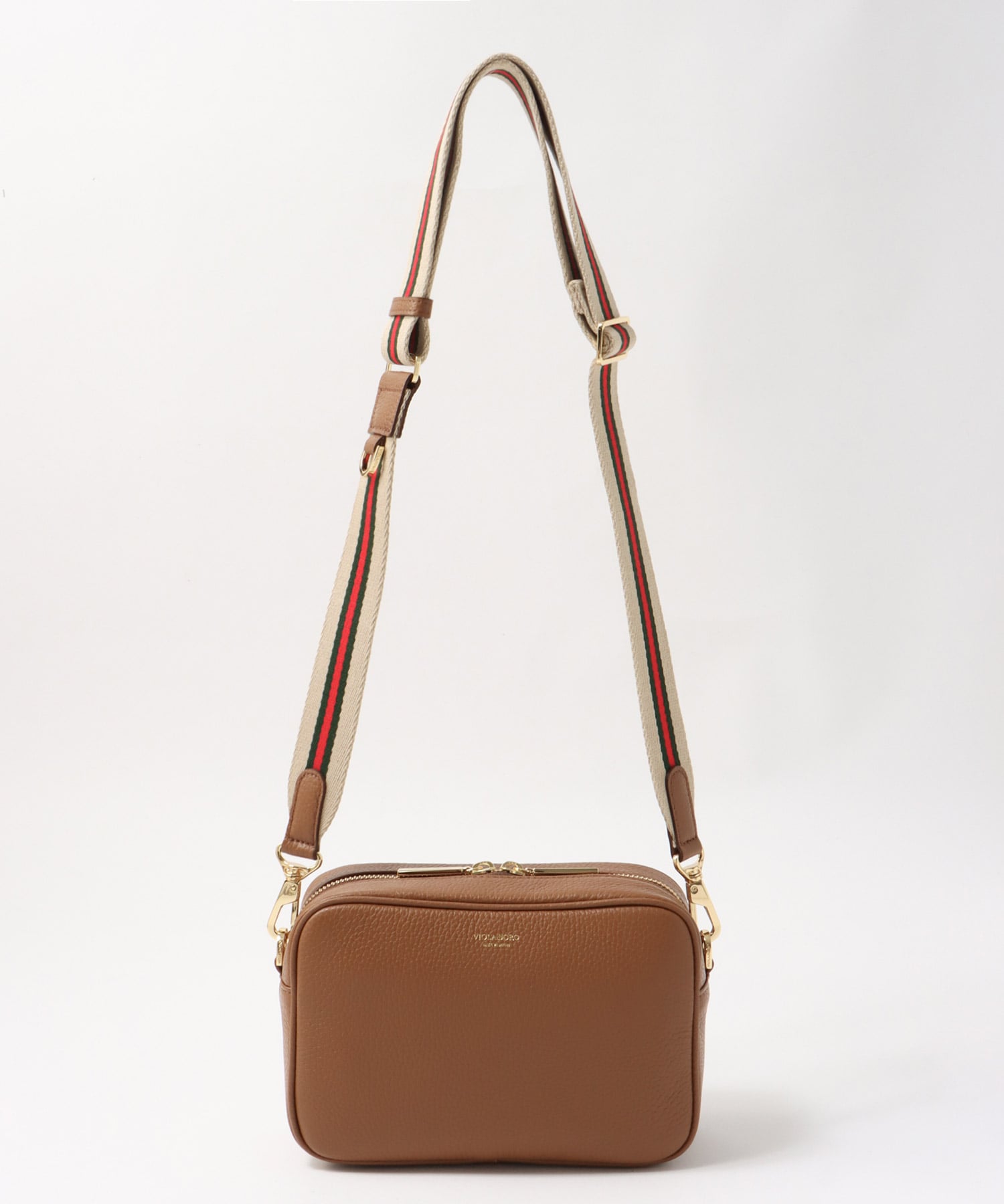 型押しシュリンクレザーカメラバッグ【ヴィオラドーロ/VIOLAd'ORO】