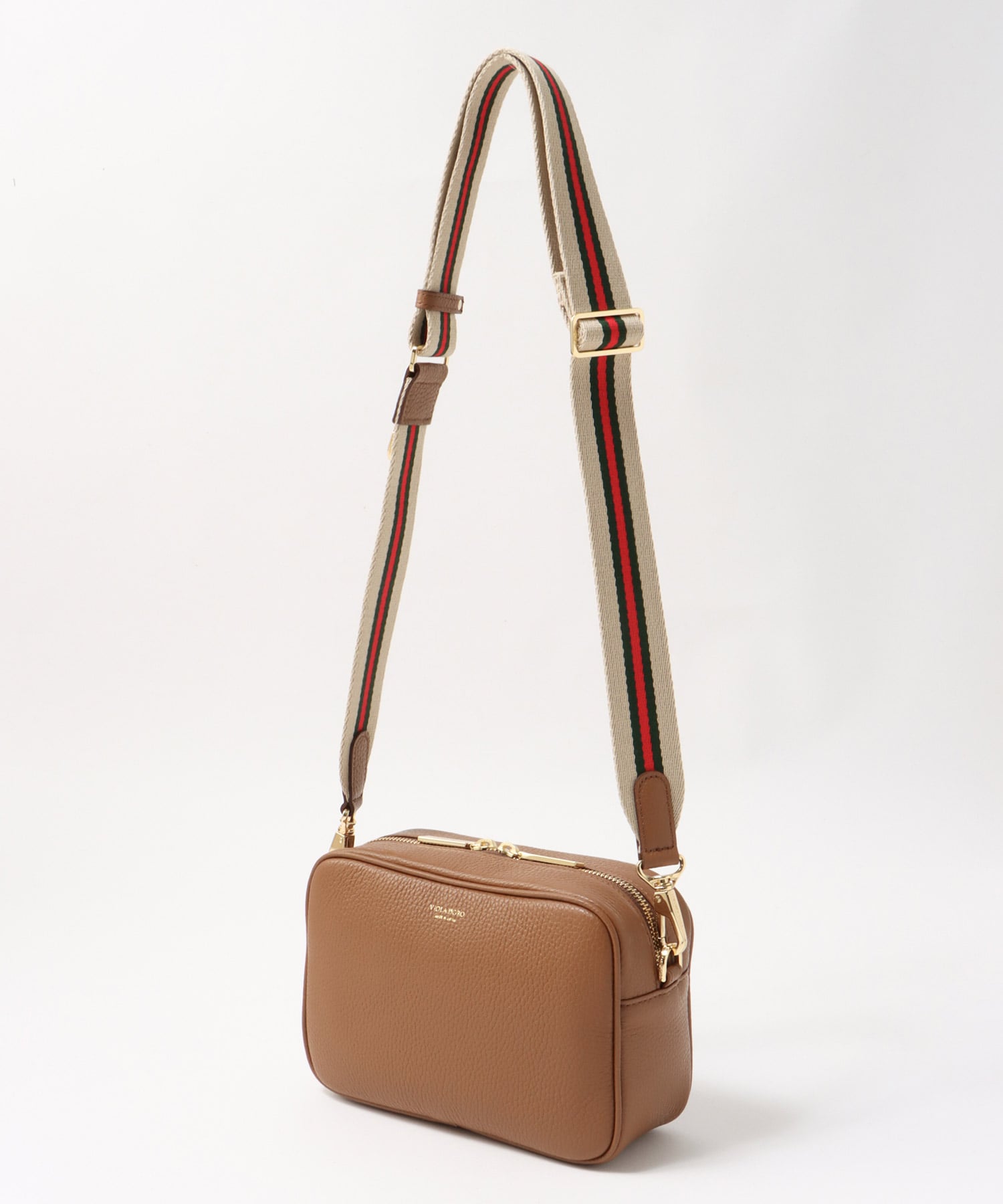 型押しシュリンクレザーカメラバッグ【ヴィオラドーロ/VIOLAd'ORO】