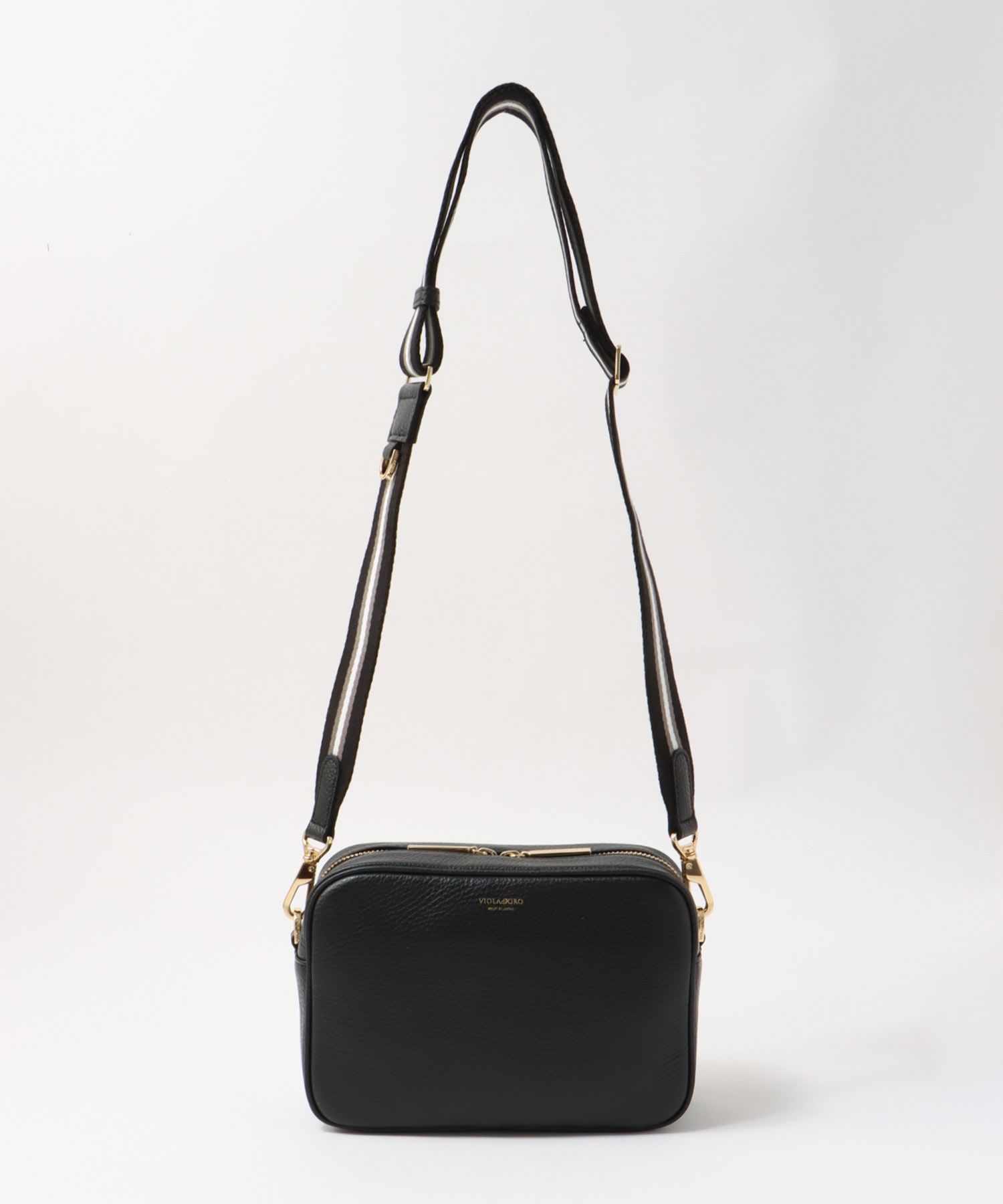 型押しシュリンクレザーカメラバッグ【ヴィオラドーロ/VIOLAd'ORO】