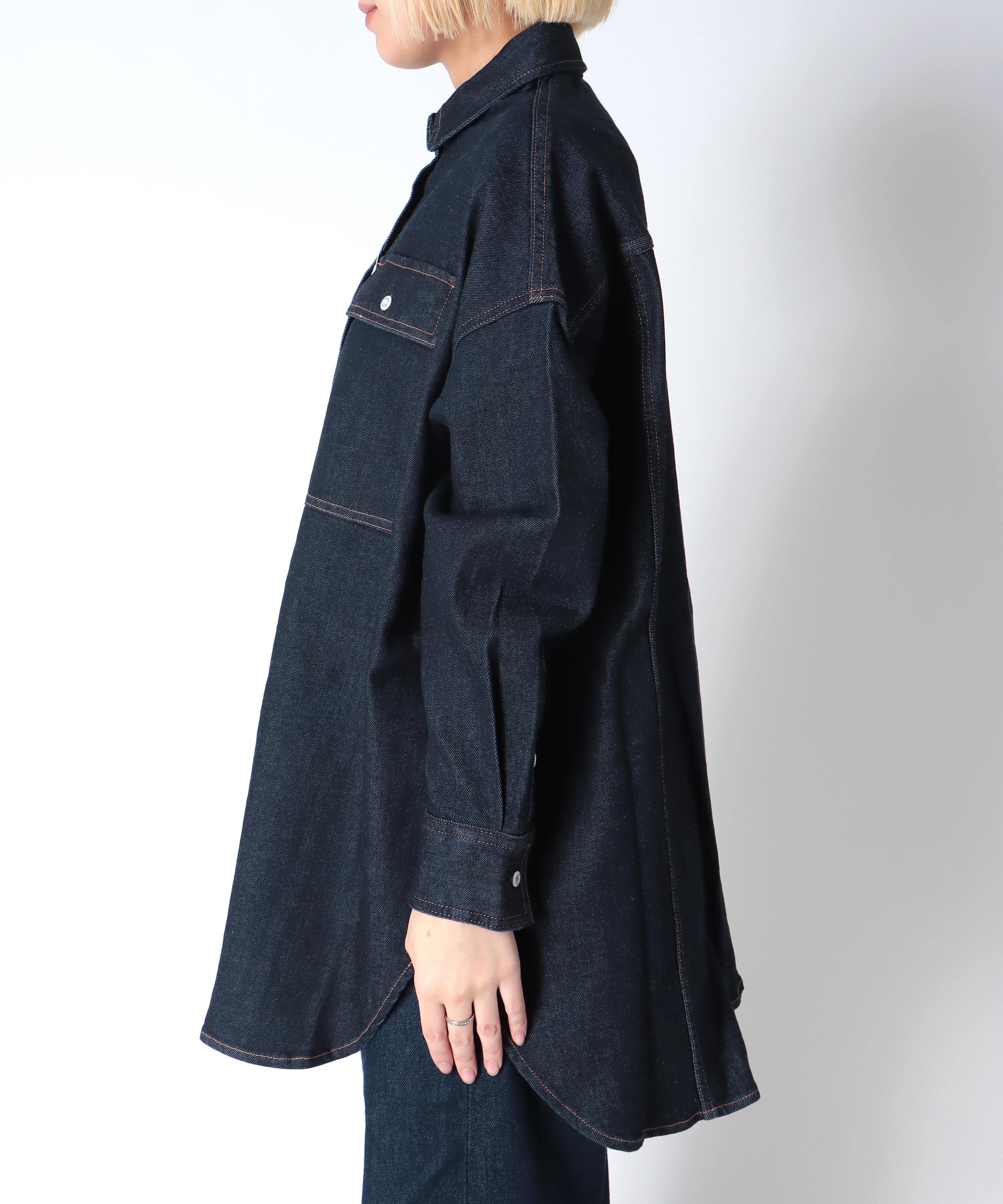 Almondオーバーデニムシャツ【ヘルシーデニム/HealthyDenim】