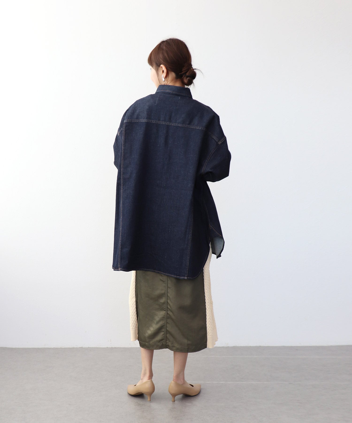 Almondオーバーデニムシャツ【ヘルシーデニム/HealthyDenim】