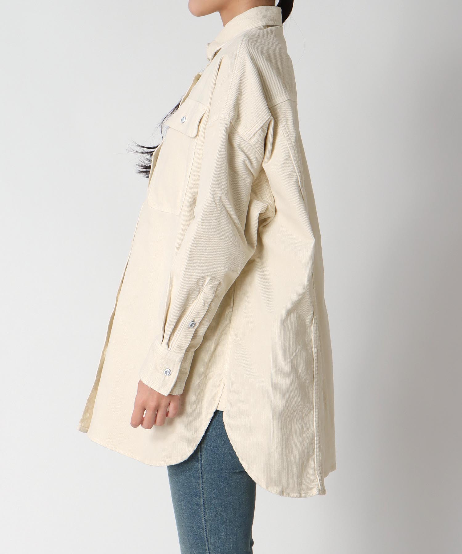 Almondオーバーコーデュロイシャツ【ヘルシーデニム/HealthyDenim】