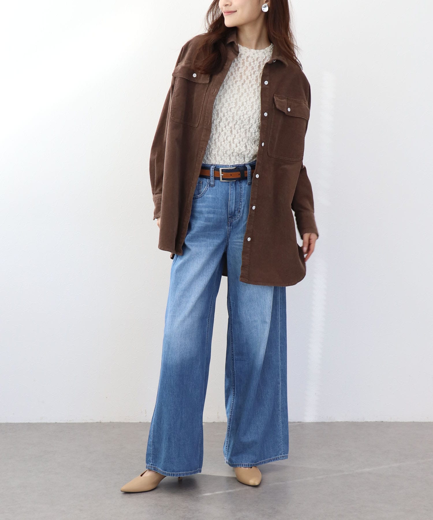 Almondオーバーコーデュロイシャツ【ヘルシーデニム/HealthyDenim】