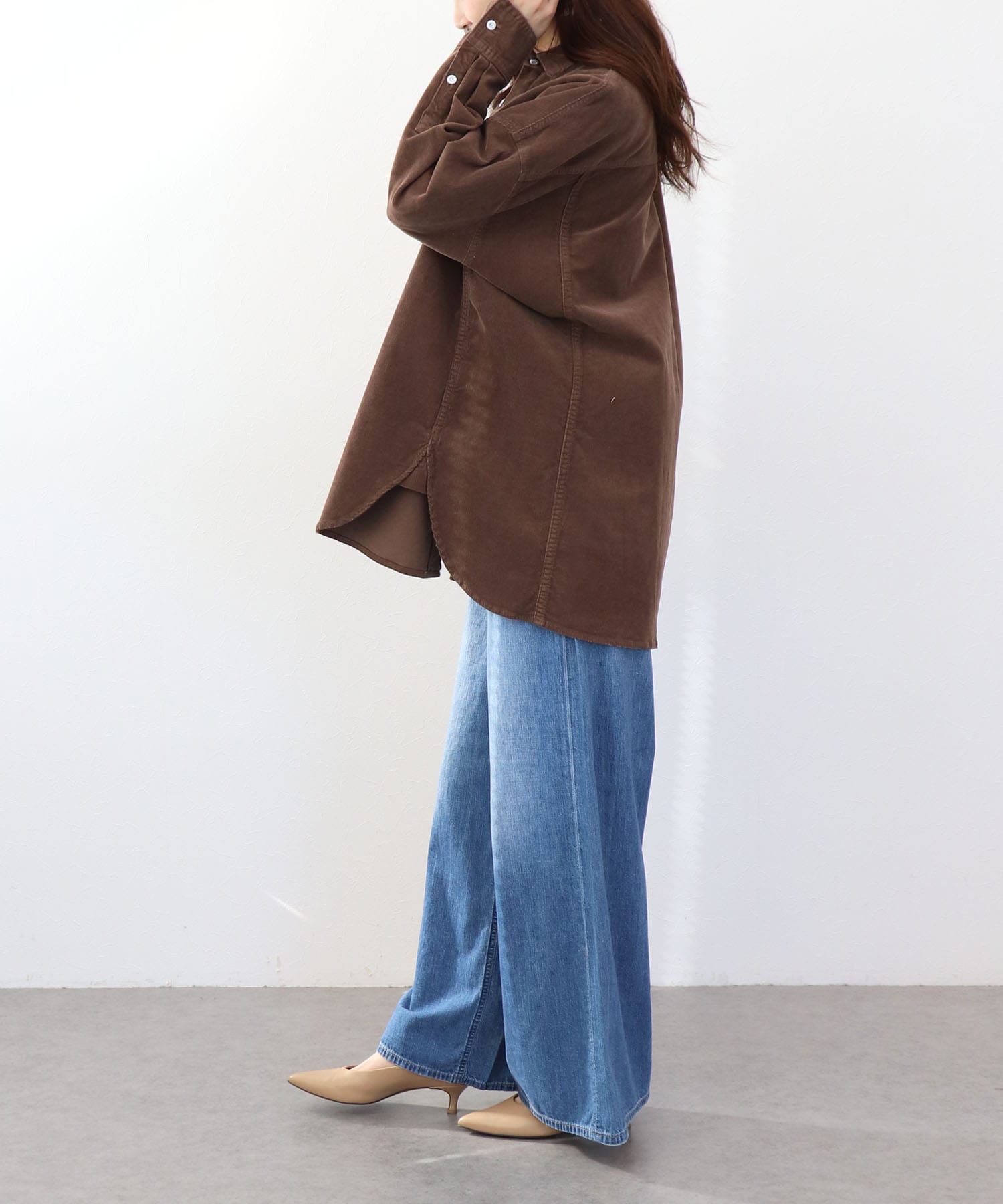 Almondオーバーコーデュロイシャツ【ヘルシーデニム/HealthyDenim】