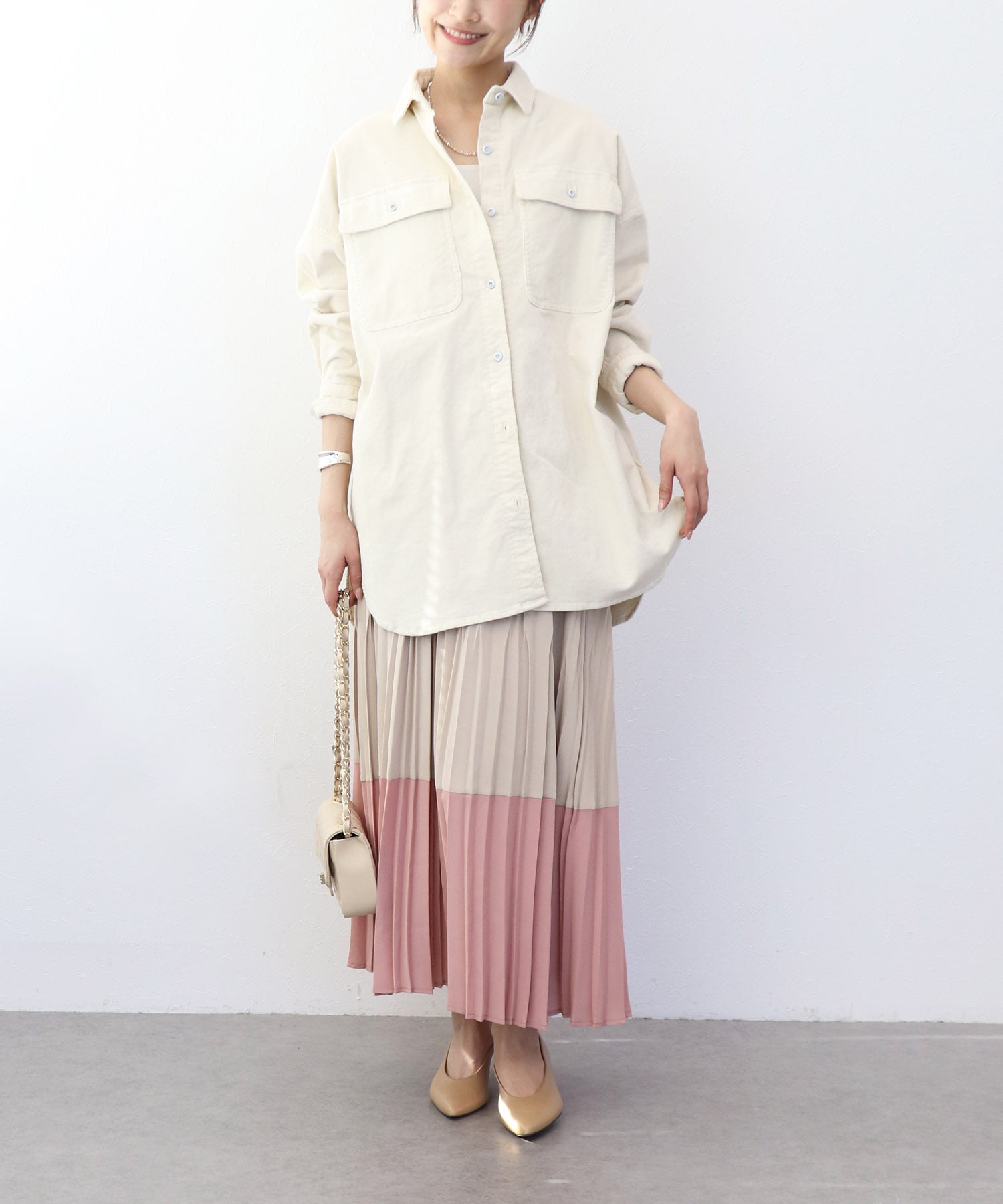 Almondオーバーコーデュロイシャツ【ヘルシーデニム/HealthyDenim】