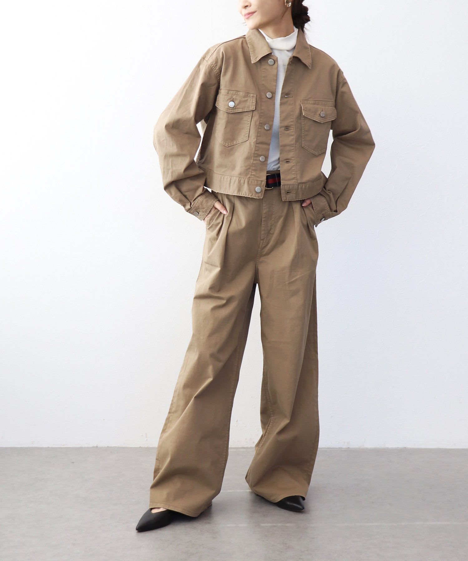 Lemongrass ワイドチノパンツ【ヘルシーデニム/Healthy Denim】