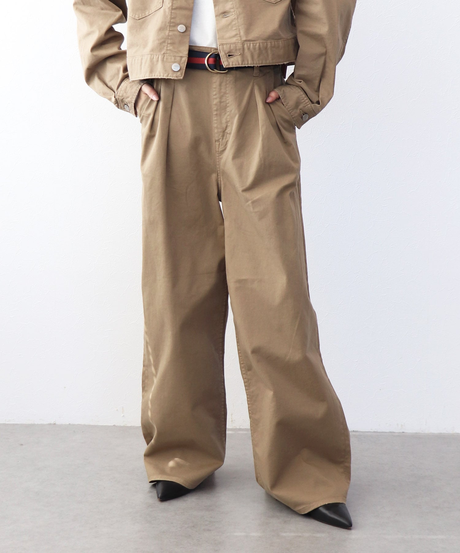 Lemongrass ワイドチノパンツ【ヘルシーデニム/Healthy Denim】