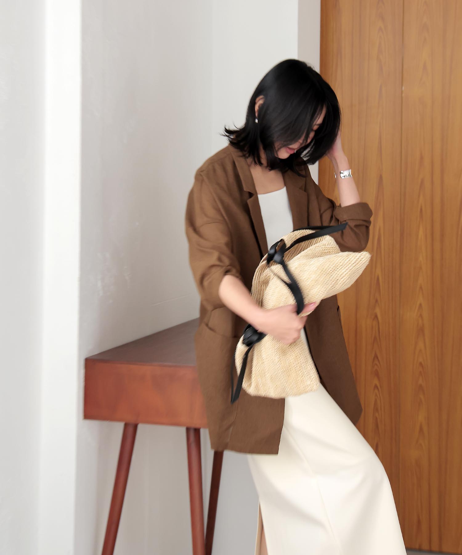 【追加】リネンライク着流しジャケット