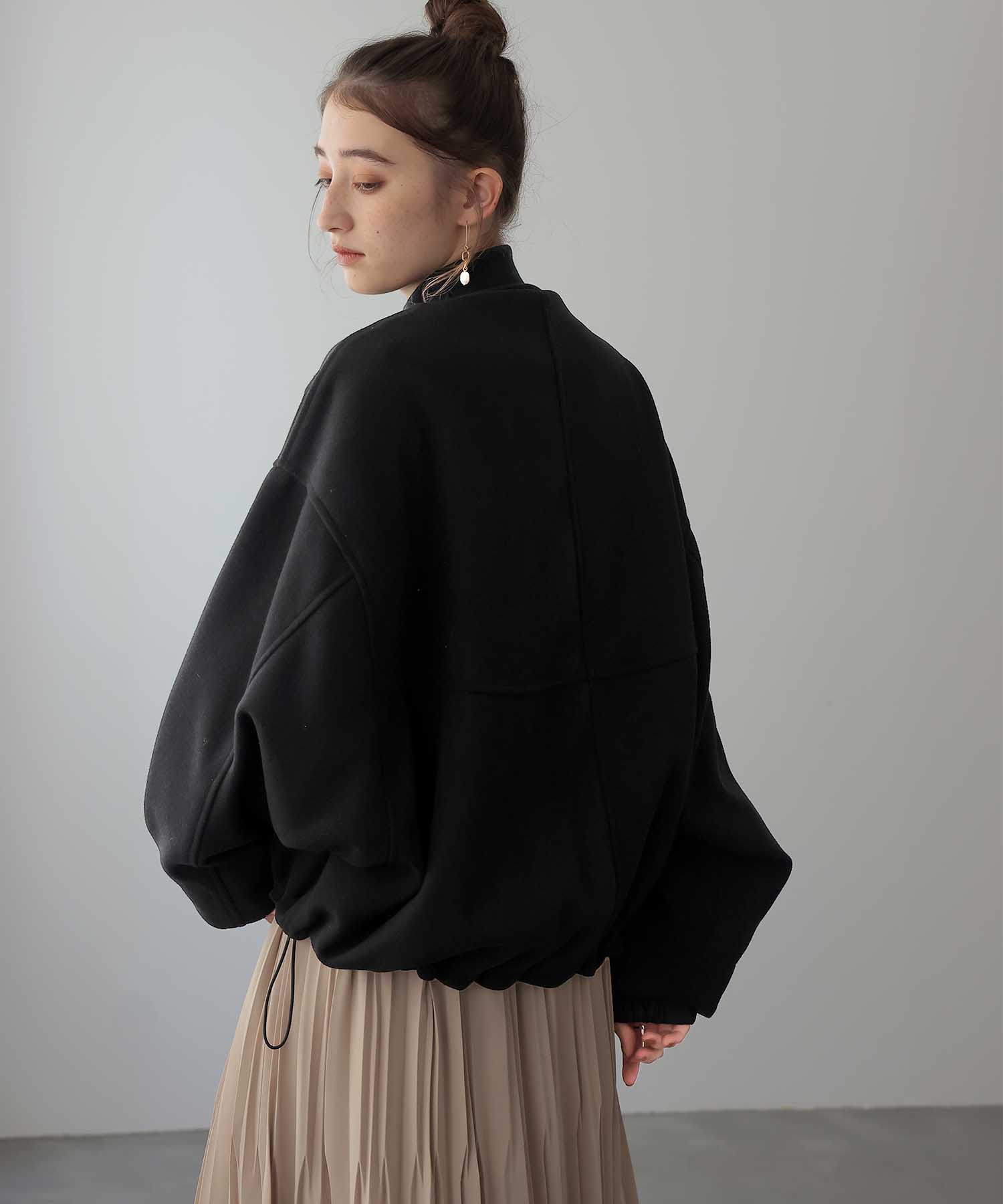 【10月16日予約販売】ポリエステルフラノⅹタフタ フード取り外し可ブルゾン