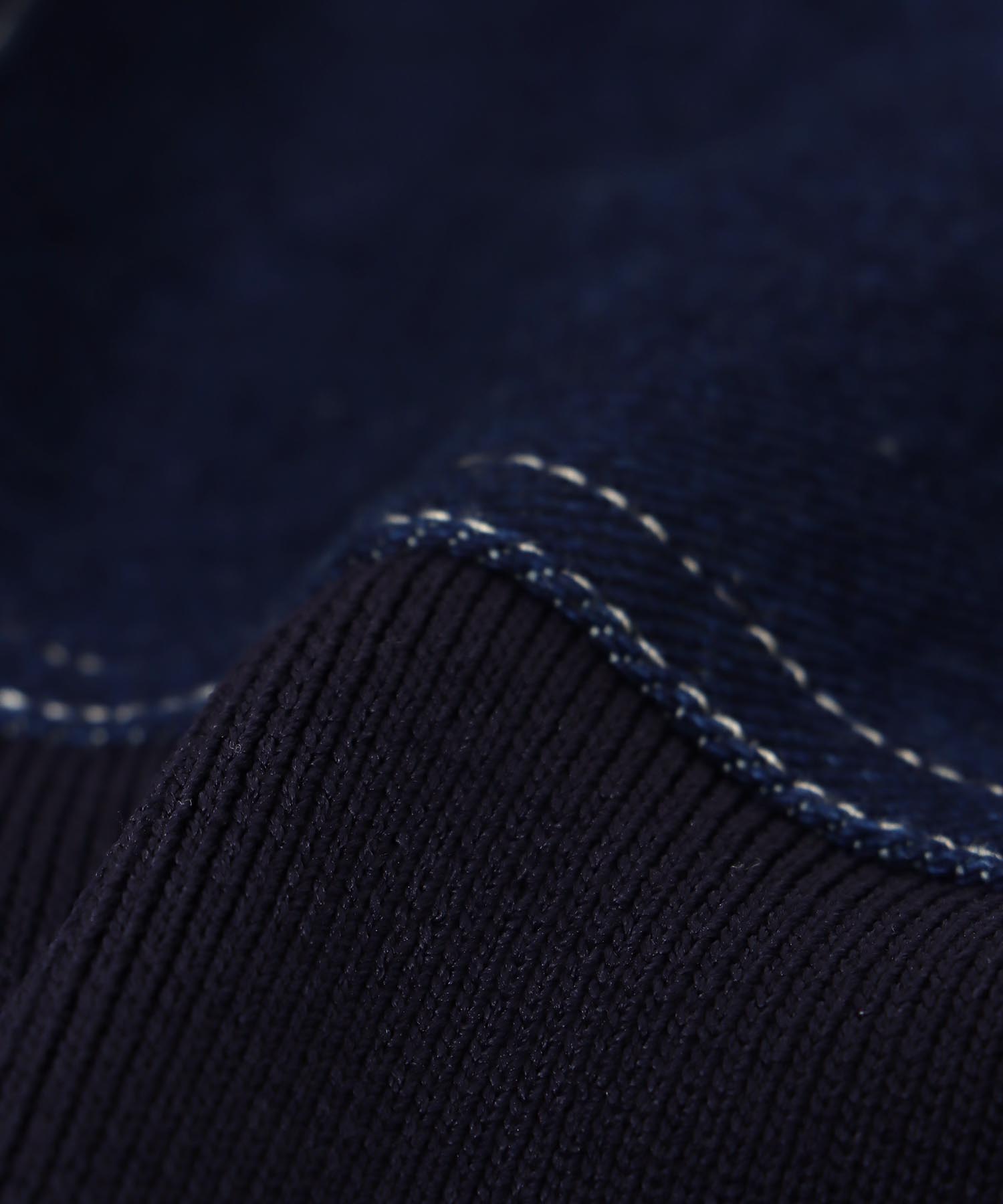 ニットドッキングデニムジャケット