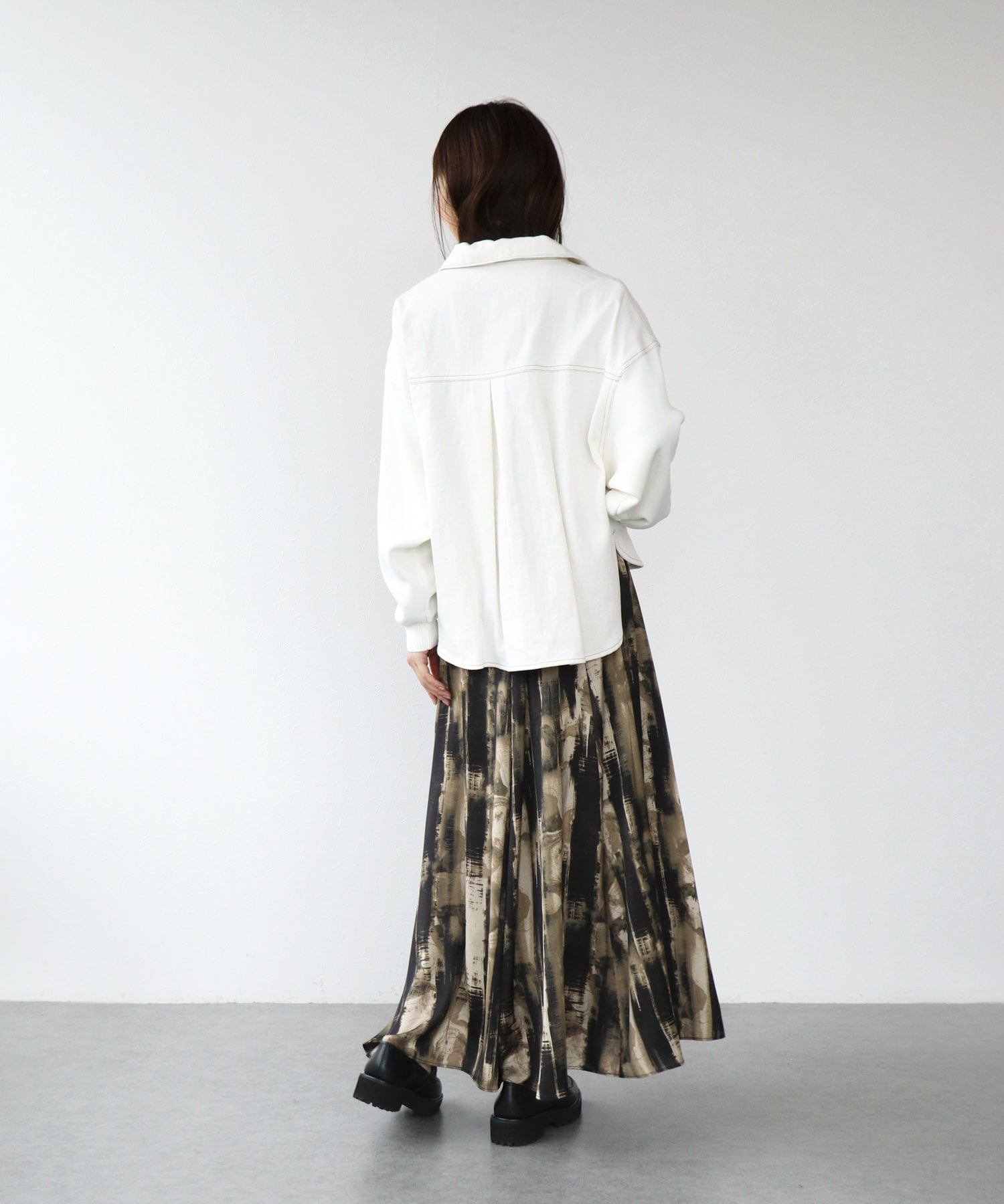 ニットドッキングデニムジャケット